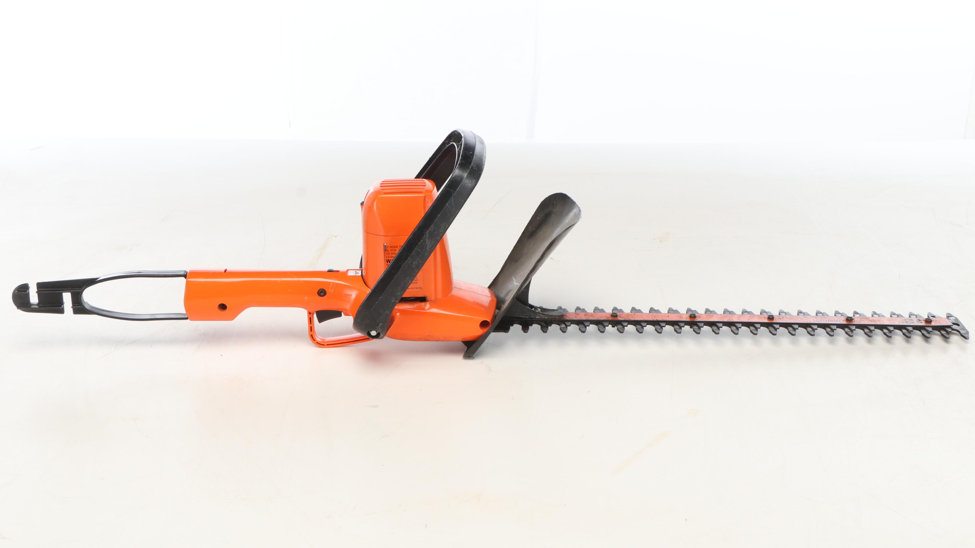 Remington Electric Chainsaw, Toro Leaf Blower and Black+Decker Hedge Trimmer