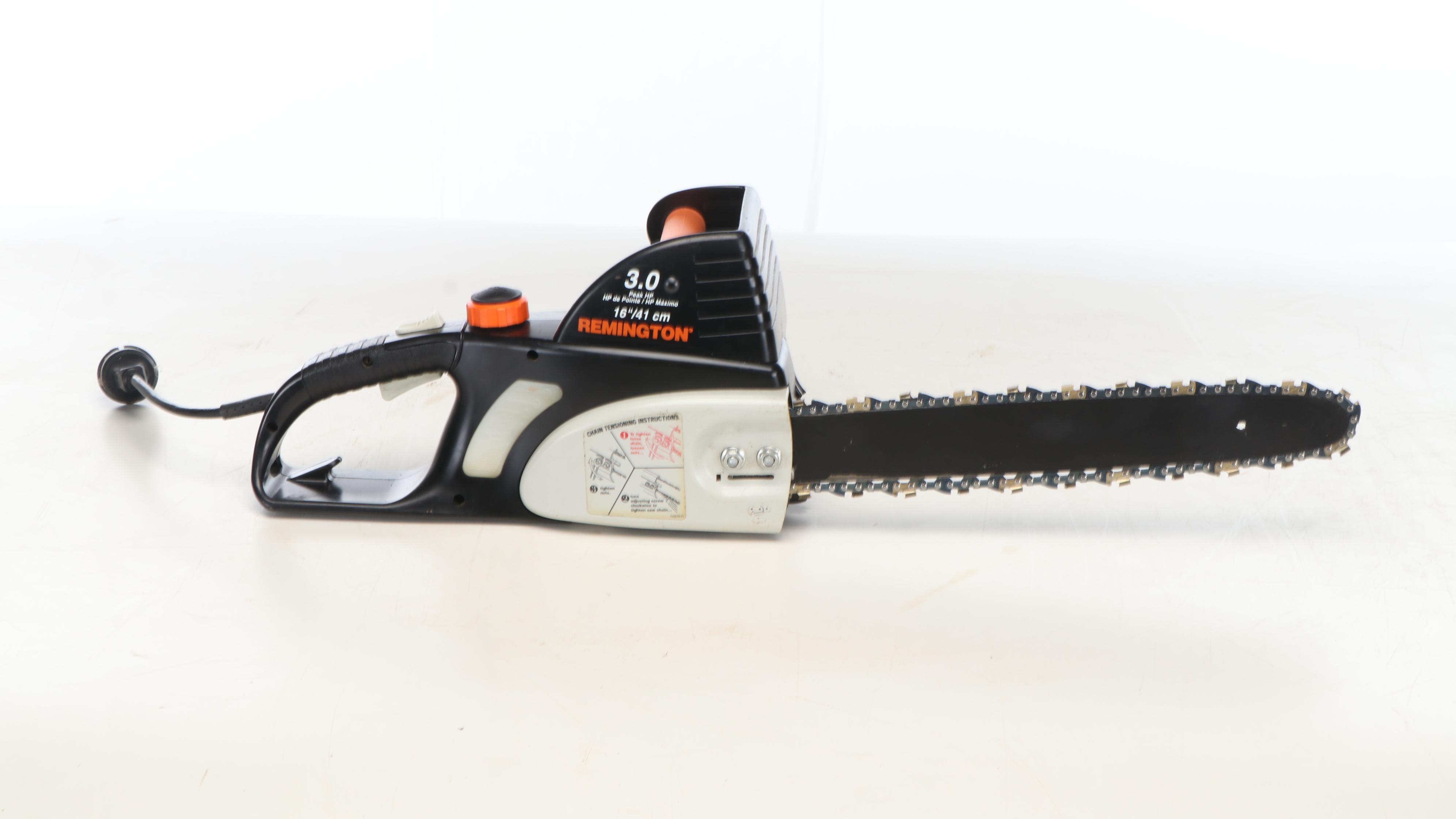 Remington Electric Chainsaw, Toro Leaf Blower and Black+Decker Hedge Trimmer