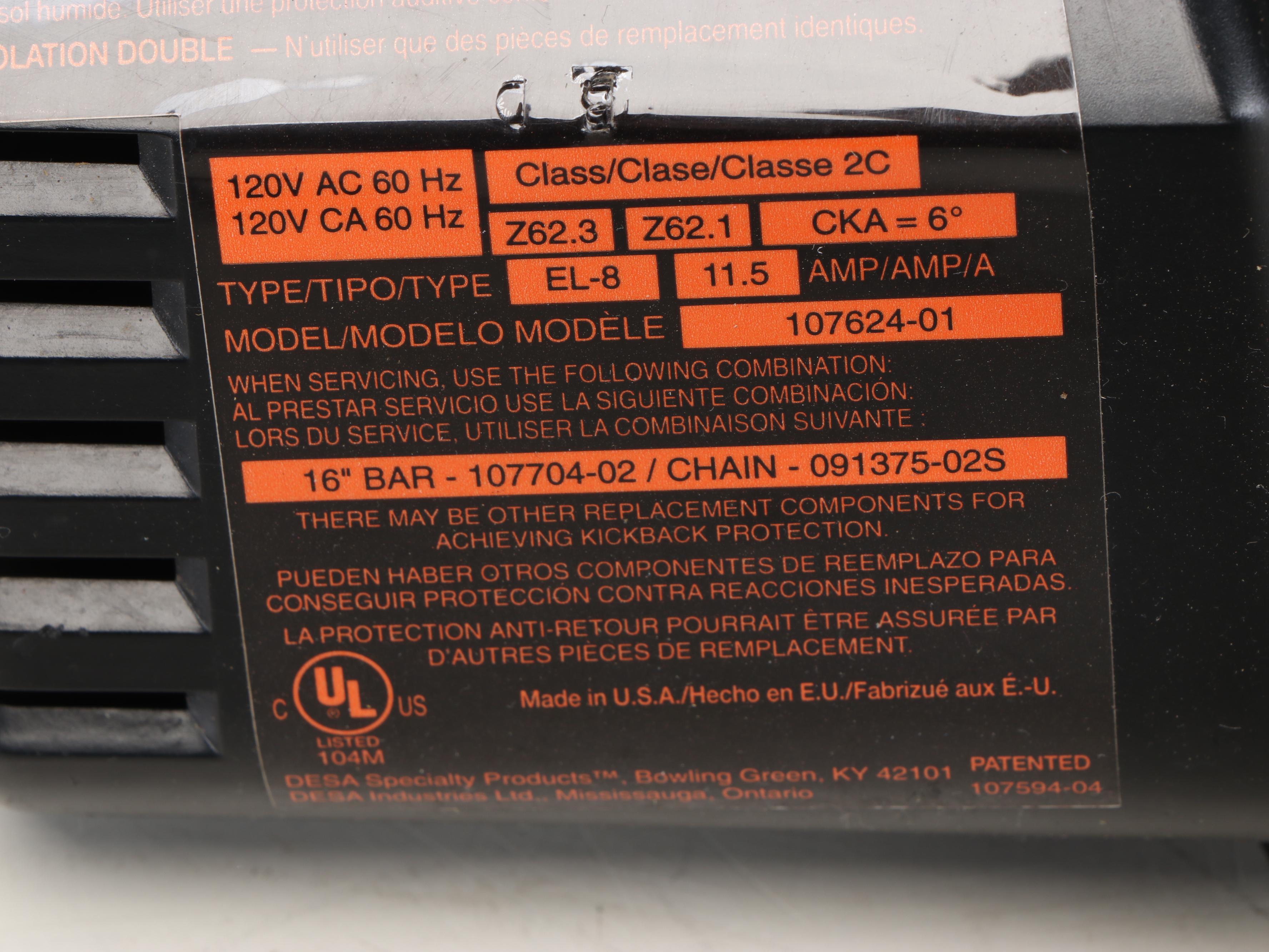 Remington Electric Chainsaw, Toro Leaf Blower and Black+Decker Hedge Trimmer