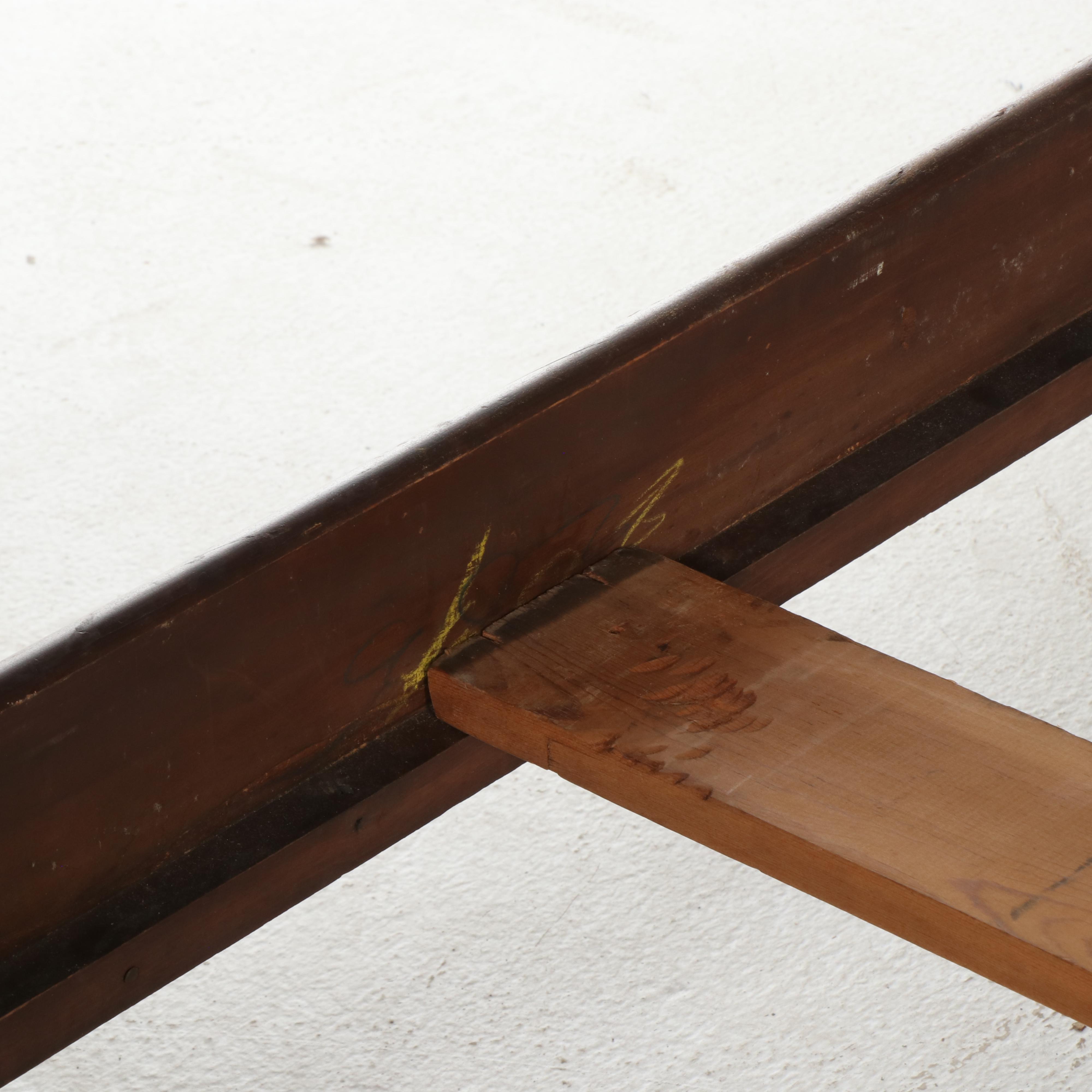 Pair of Jenny Lind Style Wood Twin Size Bed Frames, 20th Century