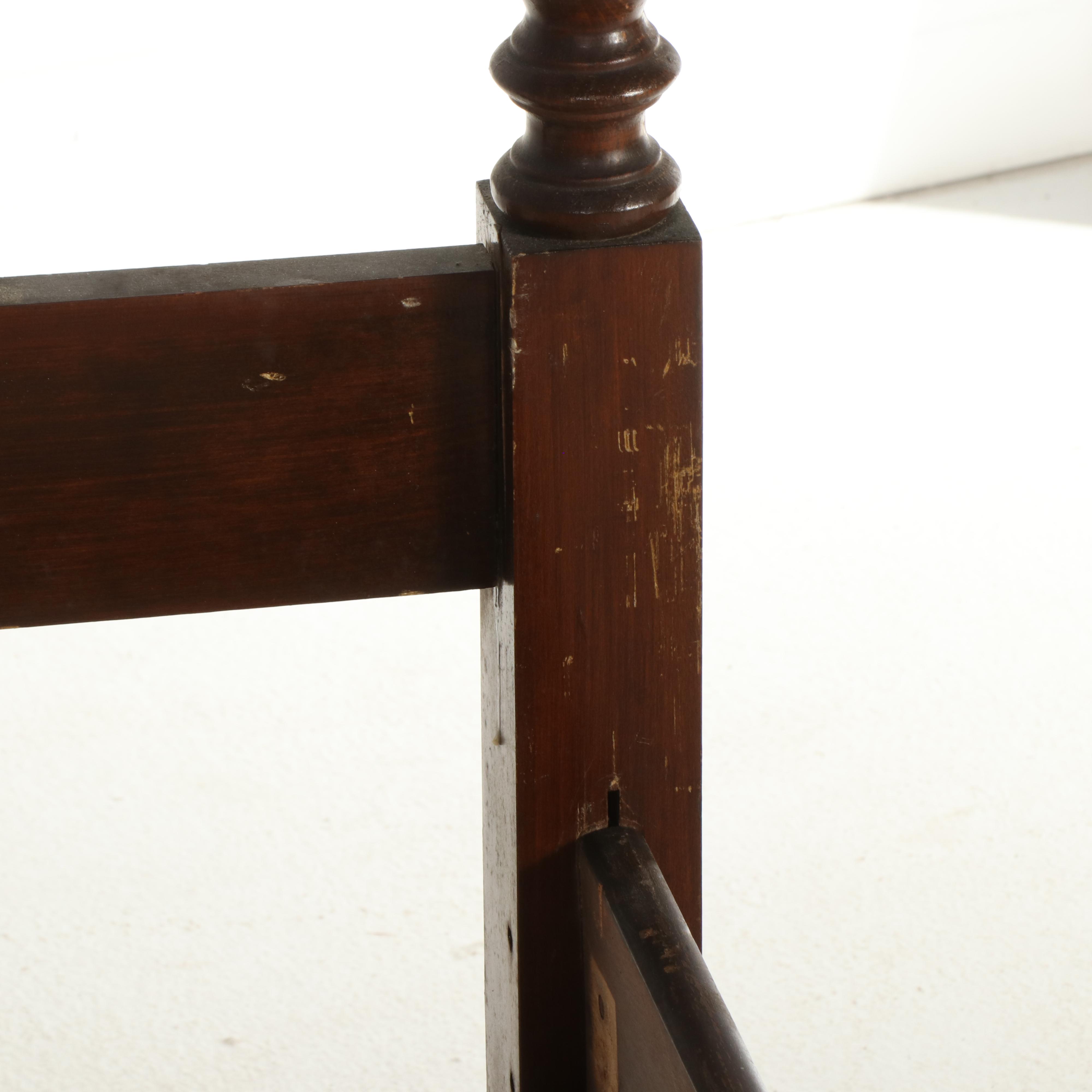 Pair of Jenny Lind Style Wood Twin Size Bed Frames, 20th Century