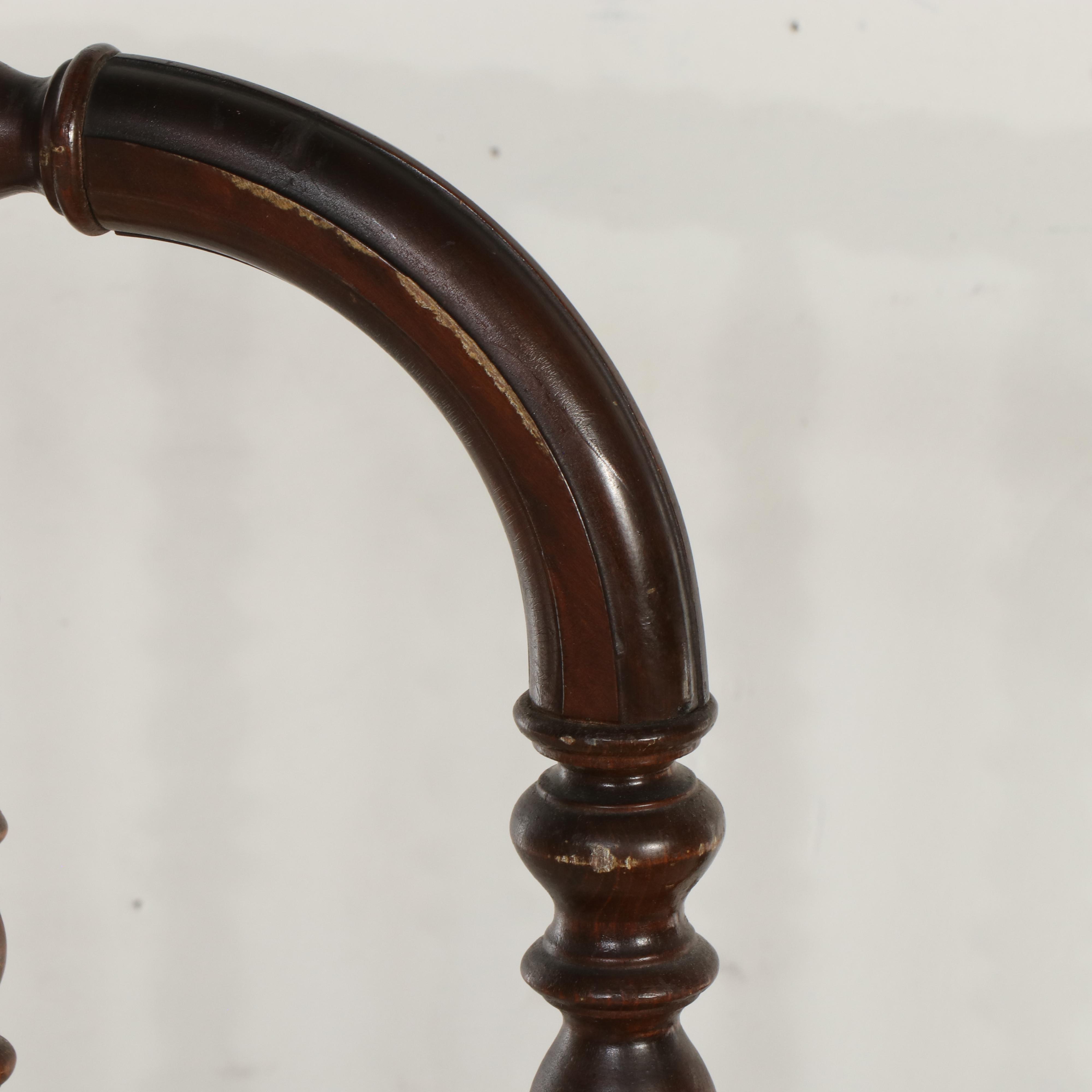 Pair of Jenny Lind Style Wood Twin Size Bed Frames, 20th Century