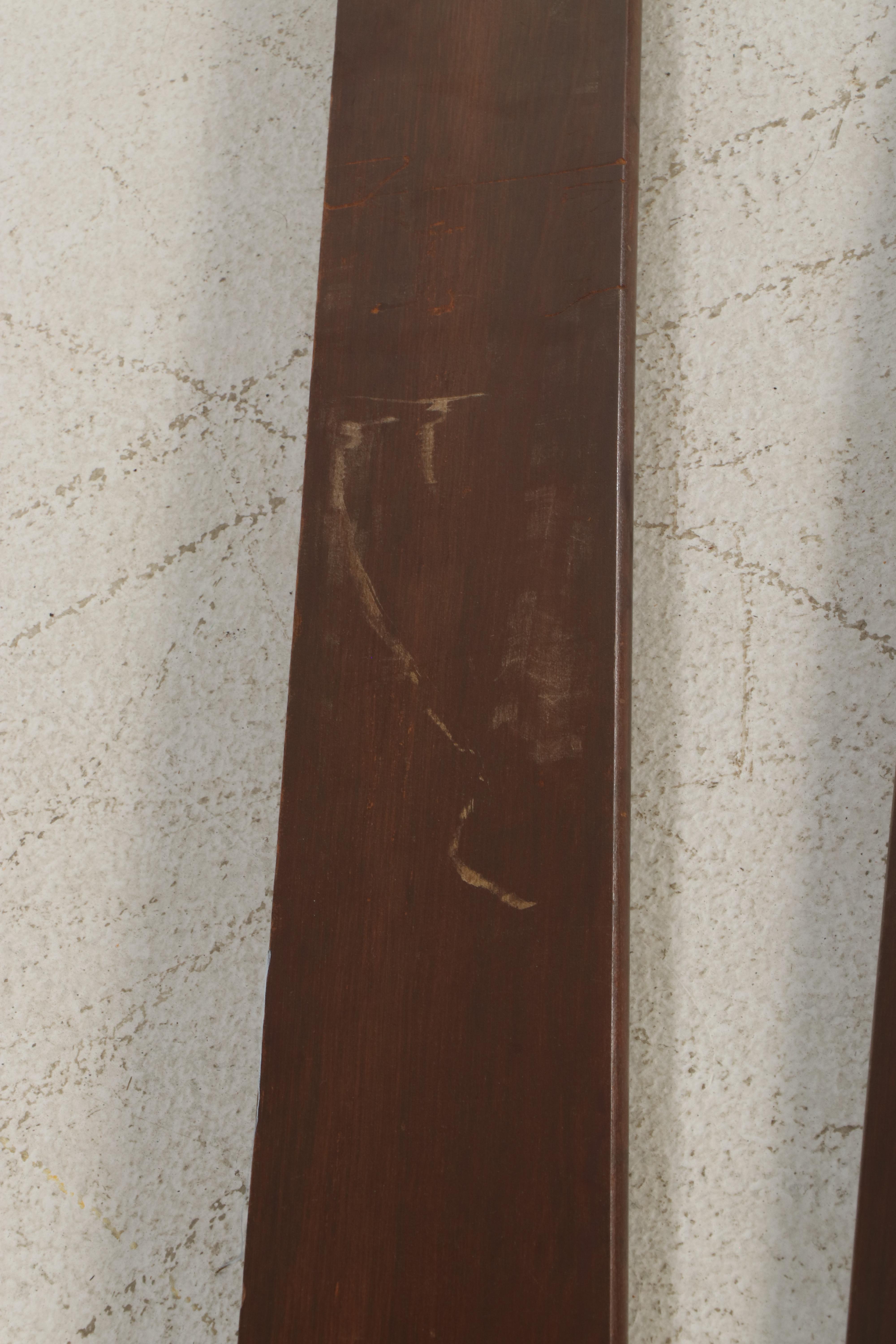 Pair of Jenny Lind Style Wood Twin Size Bed Frames, 20th Century