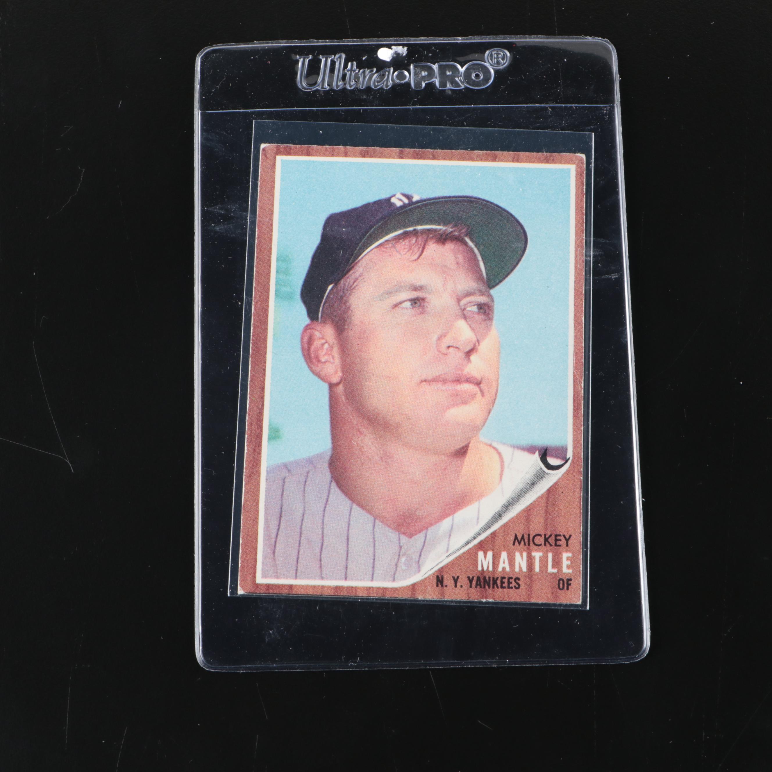 1962 Topps Mickey Mantle and 1962 Post Cereal Roger Maris Baseball Cards