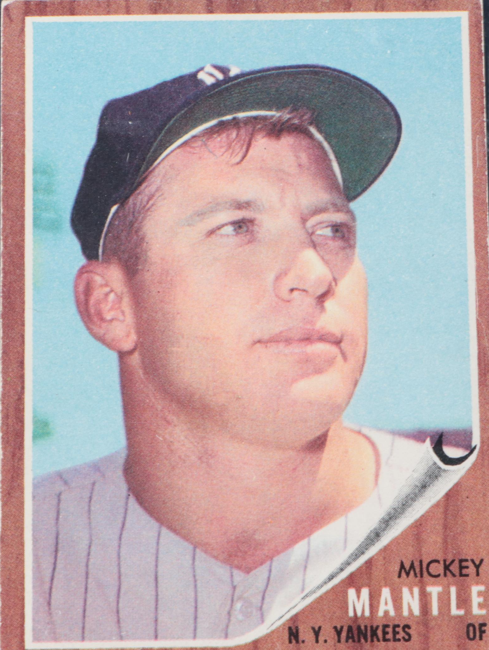 1962 Topps Mickey Mantle and 1962 Post Cereal Roger Maris Baseball Cards