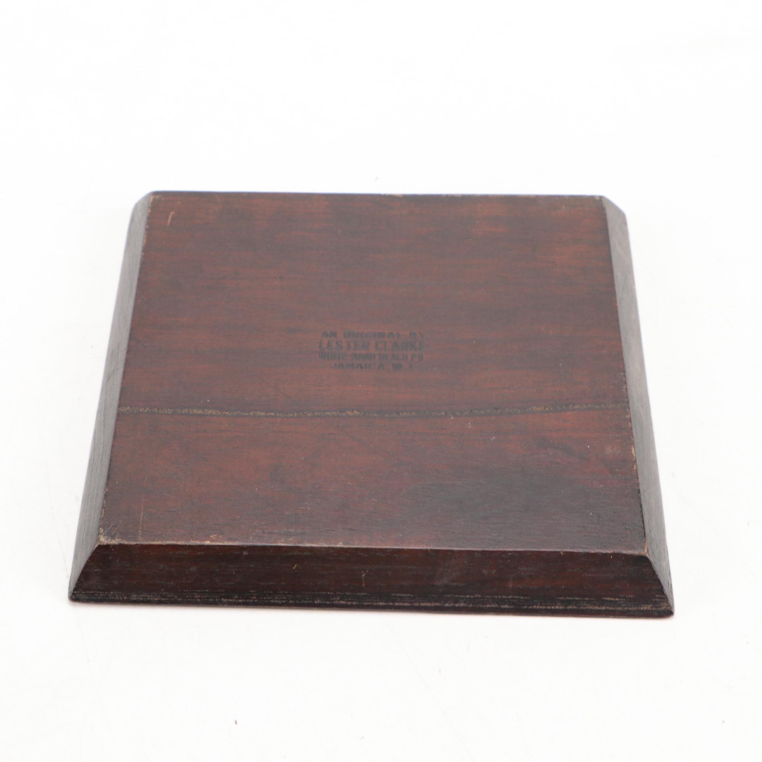 Lester Clarke and Other Wooden Serving Bowls and Tray, Mid to Late 20th Century