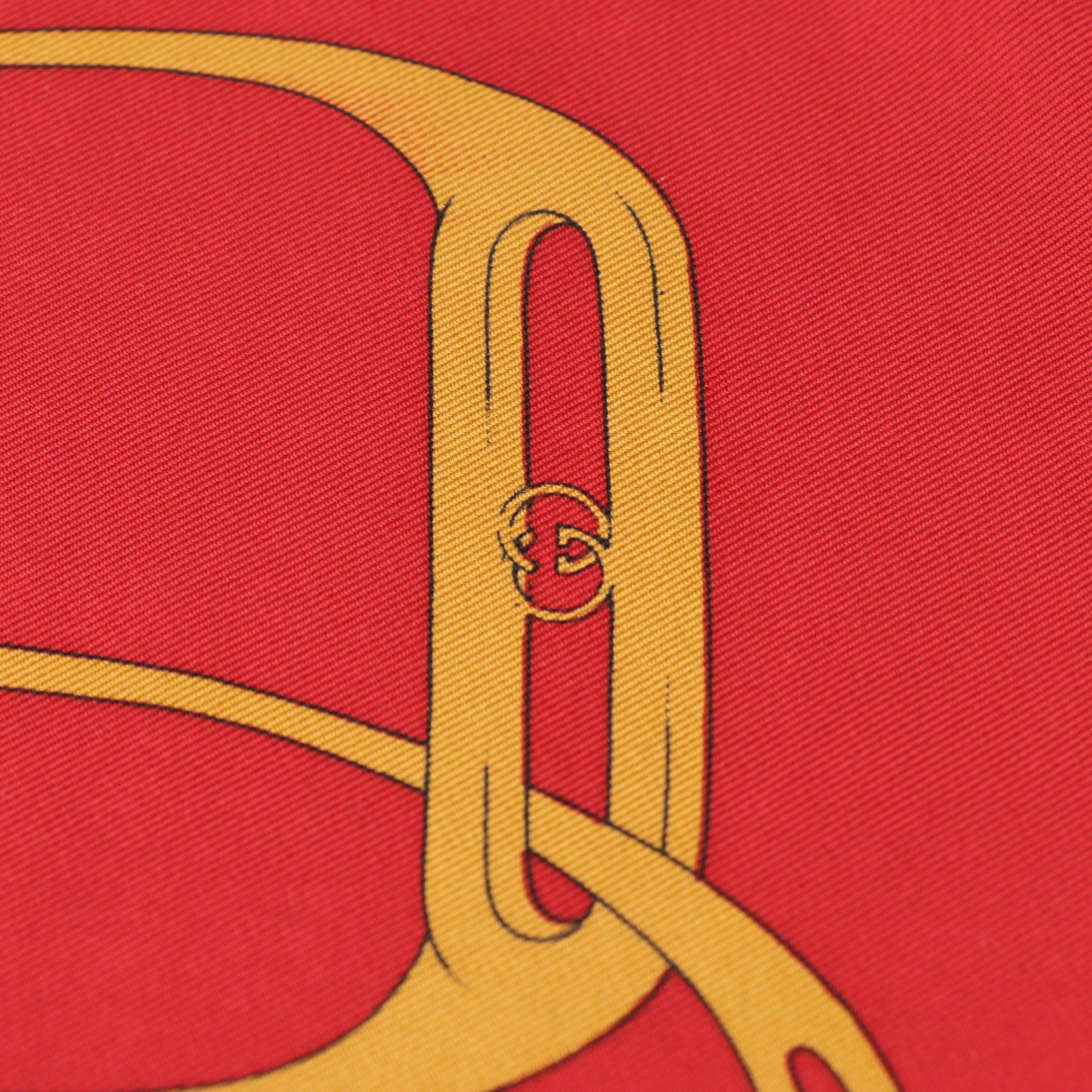 Gucci Link Printed Silk Scarf