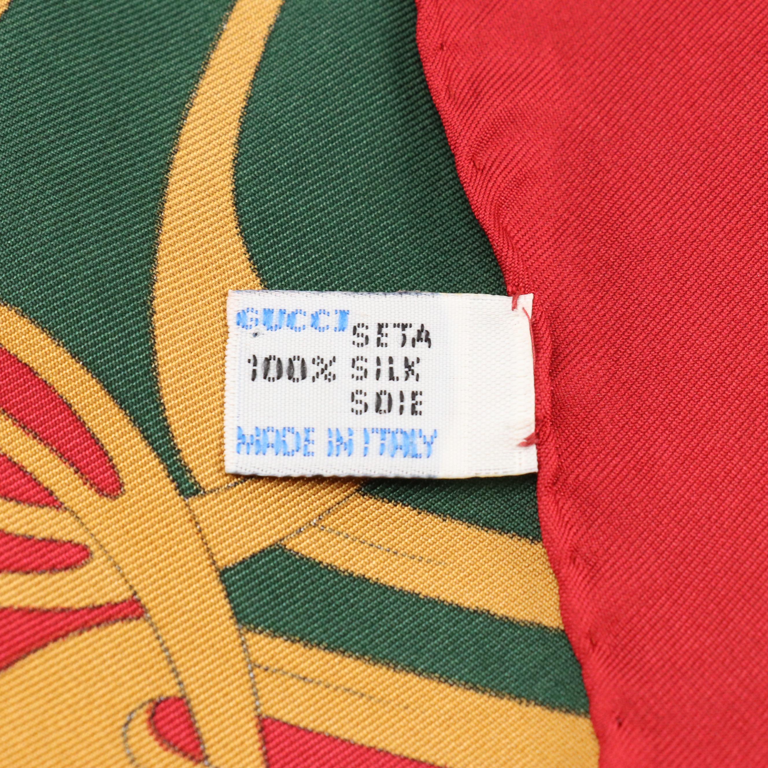 Gucci Link Printed Silk Scarf