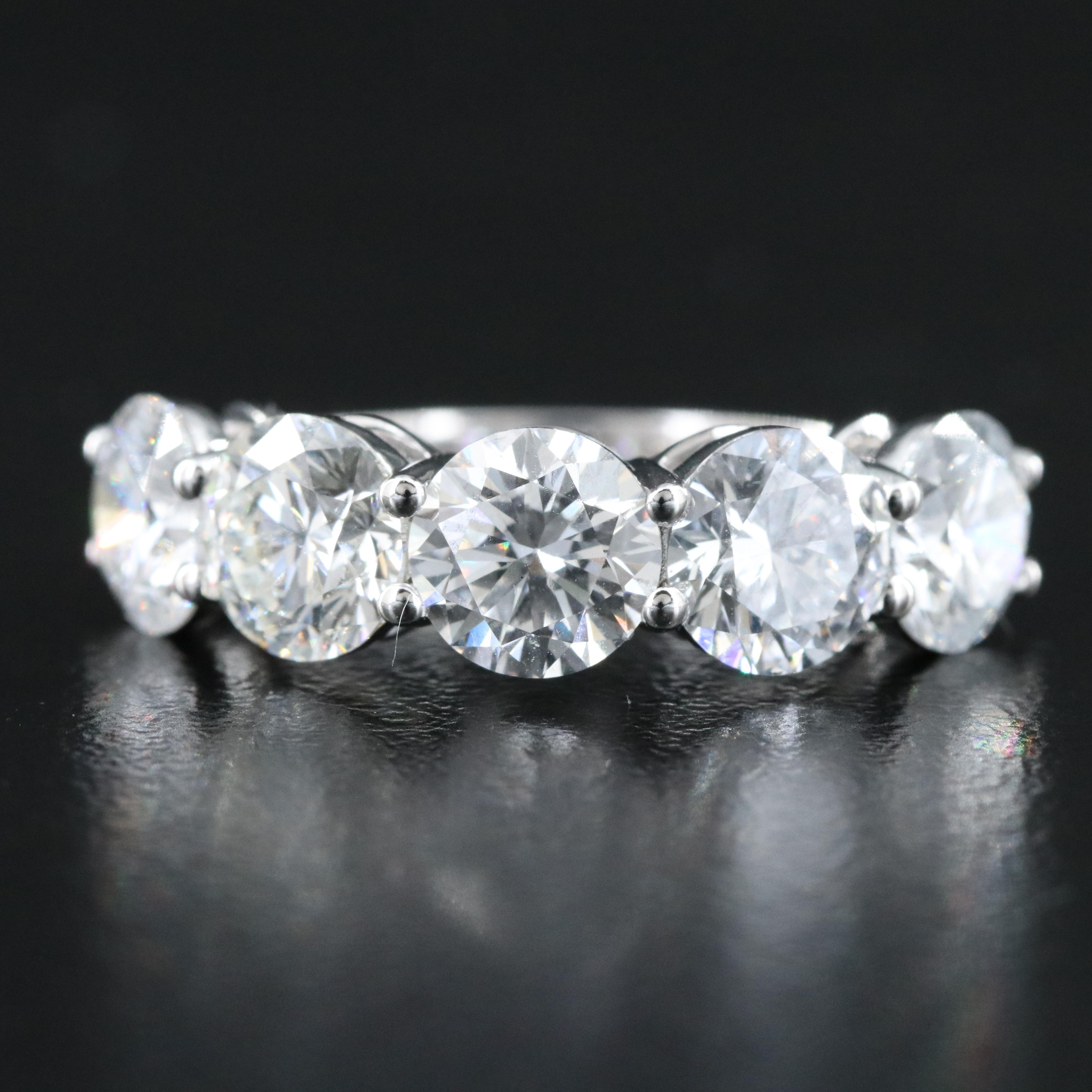 14K 4.17 CTW Lab Grown Diamond Ring