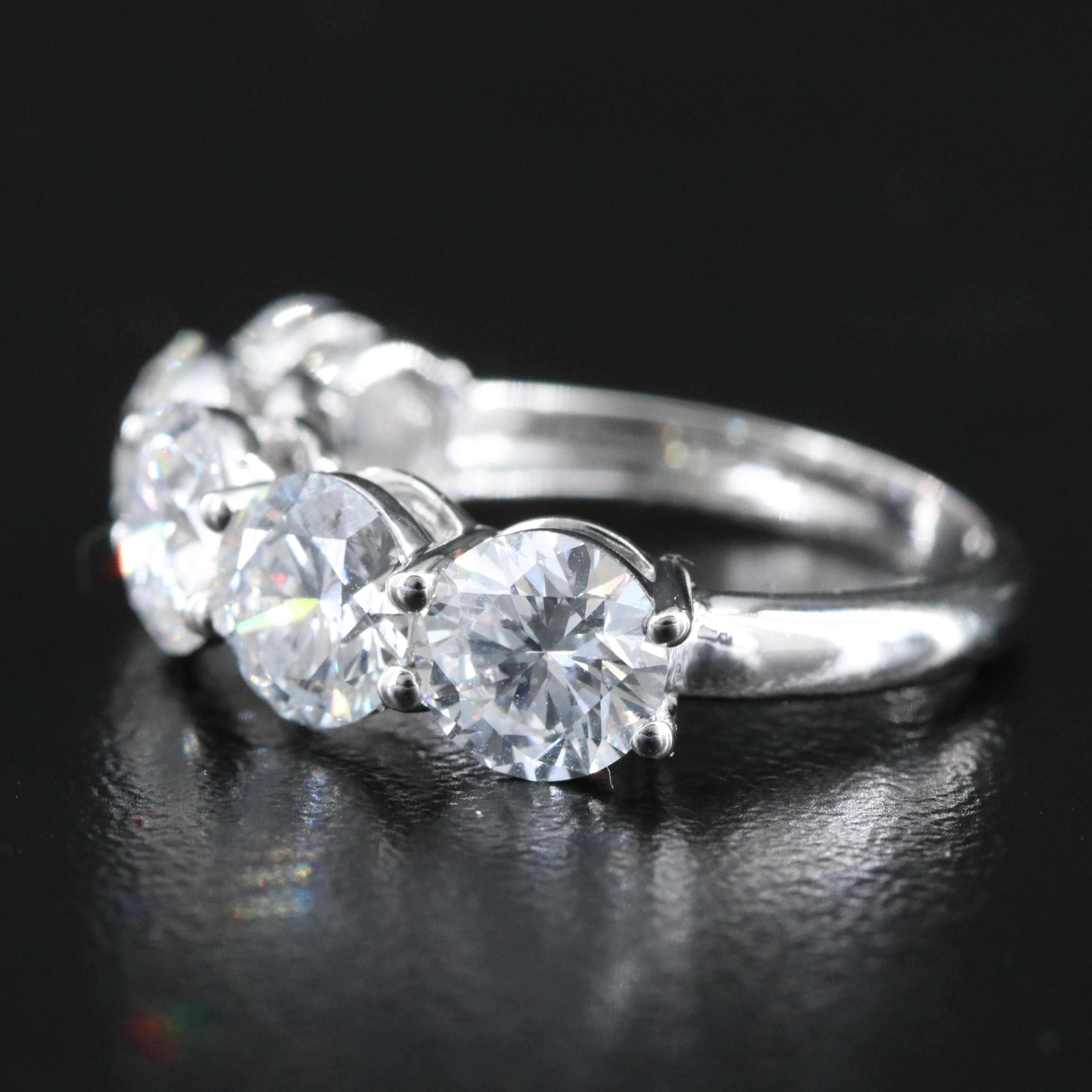 14K 4.17 CTW Lab Grown Diamond Ring