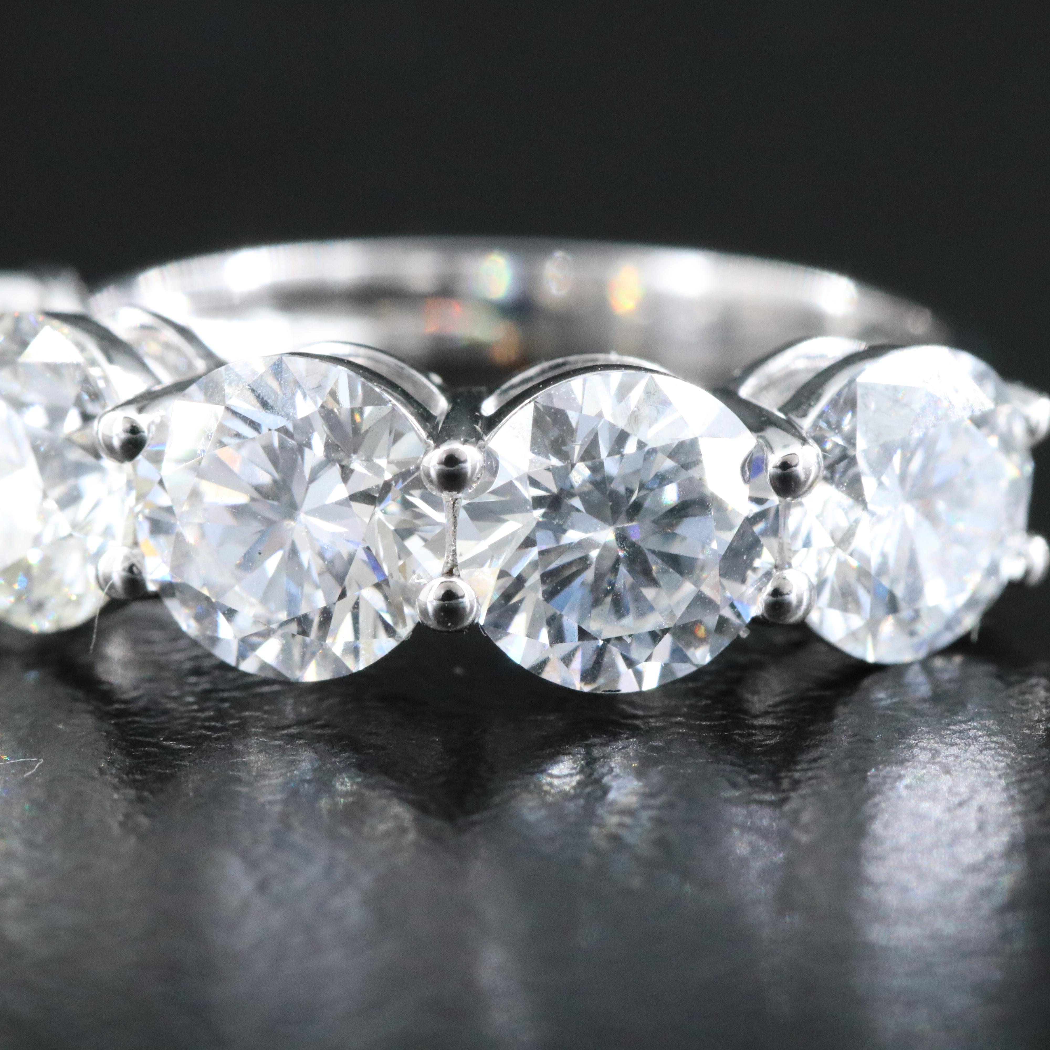 14K 4.17 CTW Lab Grown Diamond Ring