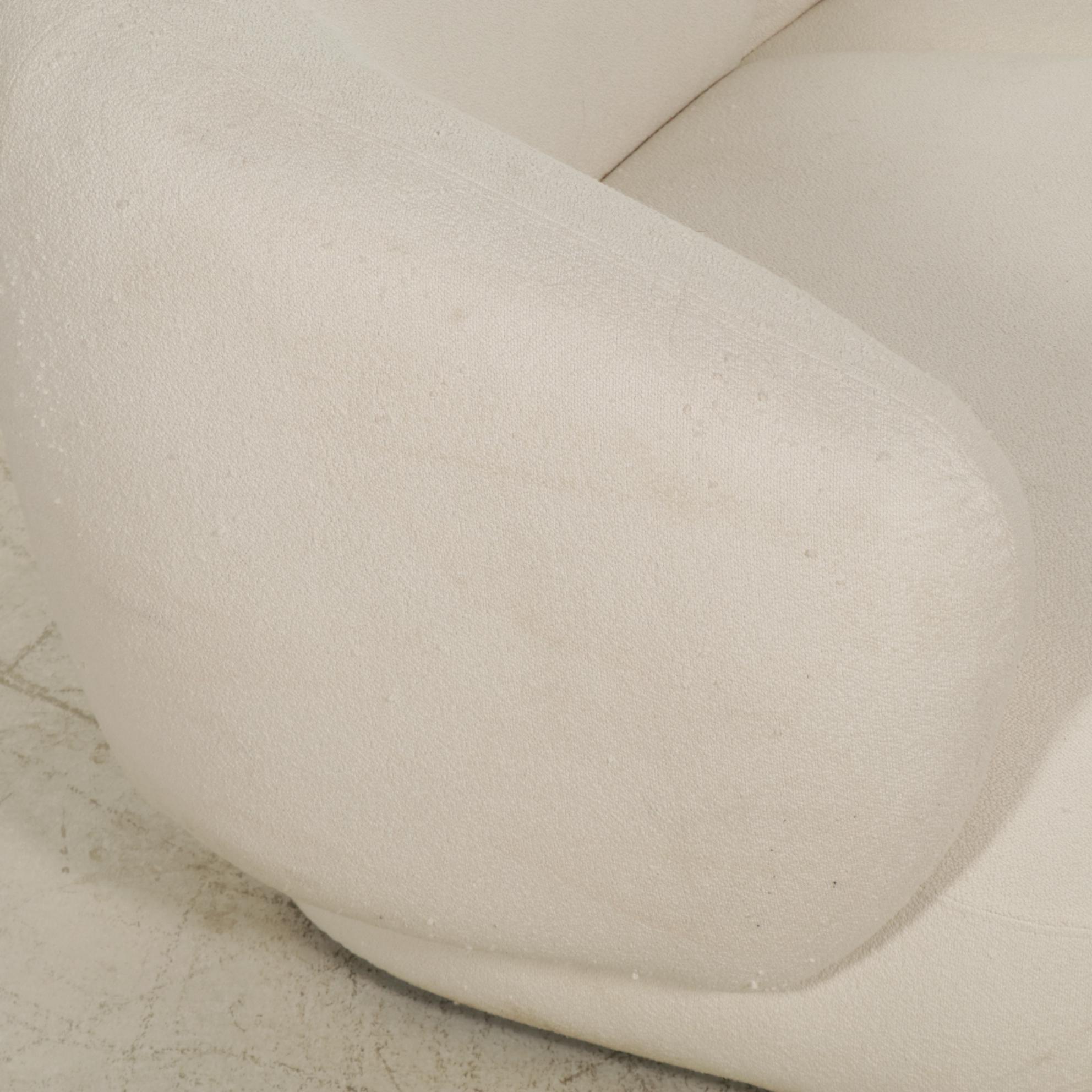 Castlery Modernist Curved Sectional Sofa and Ottoman