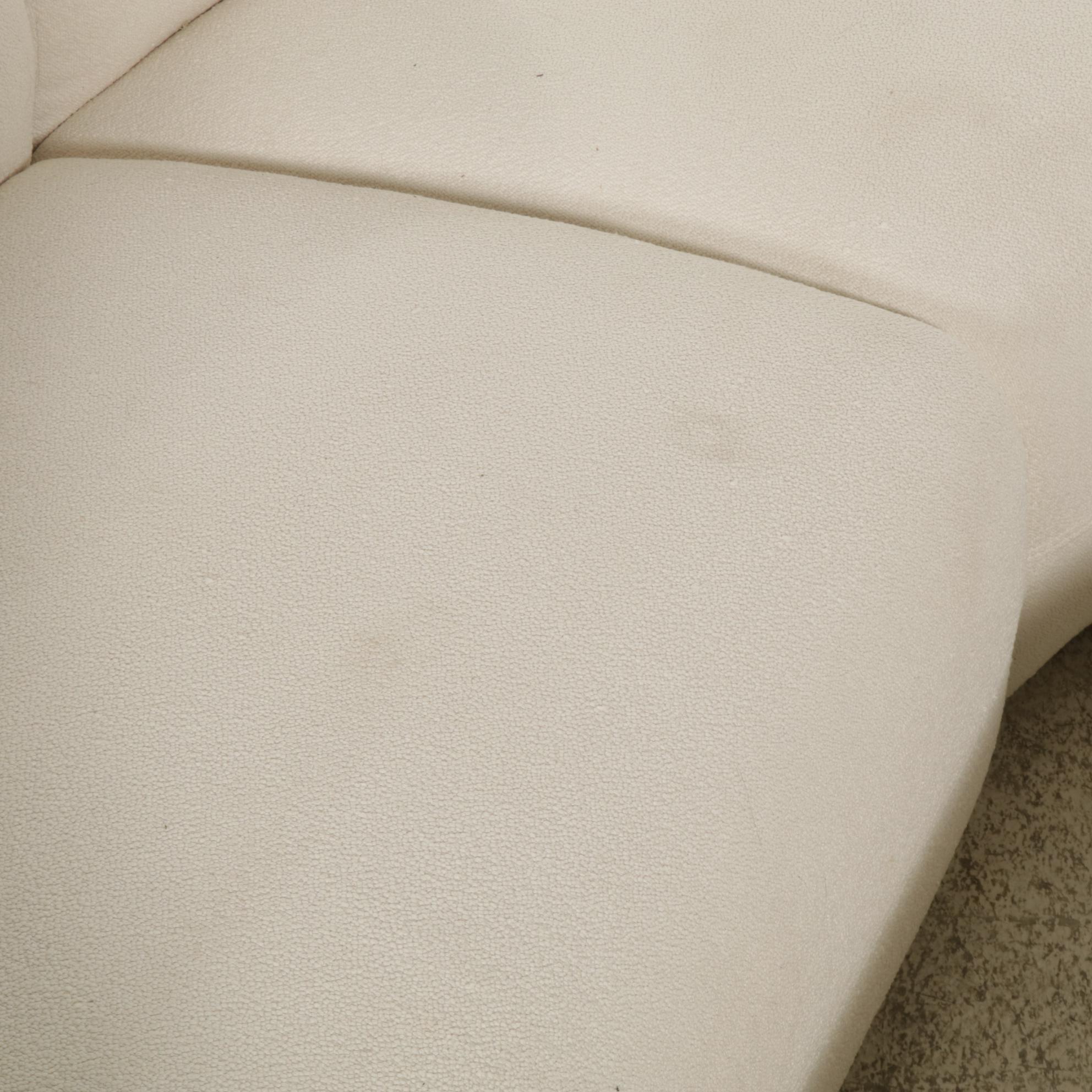 Castlery Modernist Curved Sectional Sofa and Ottoman