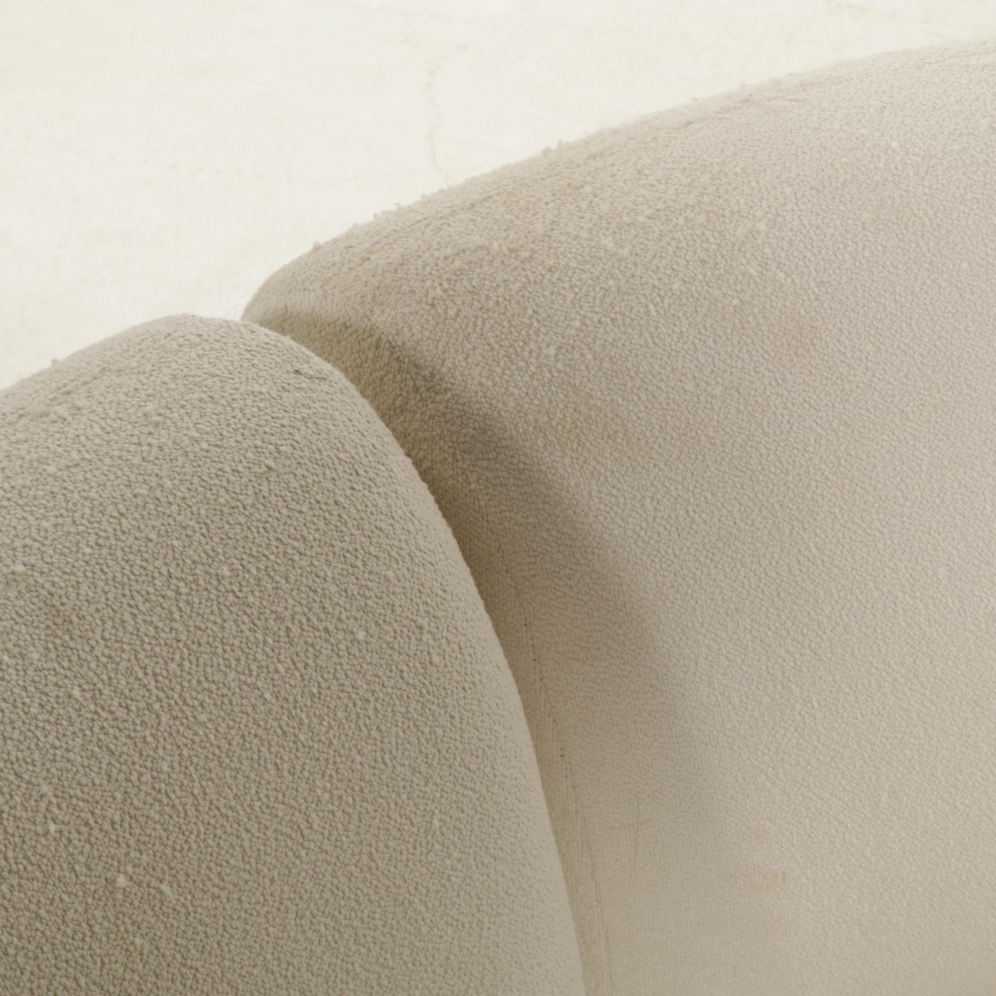 Castlery Modernist Curved Sectional Sofa and Ottoman