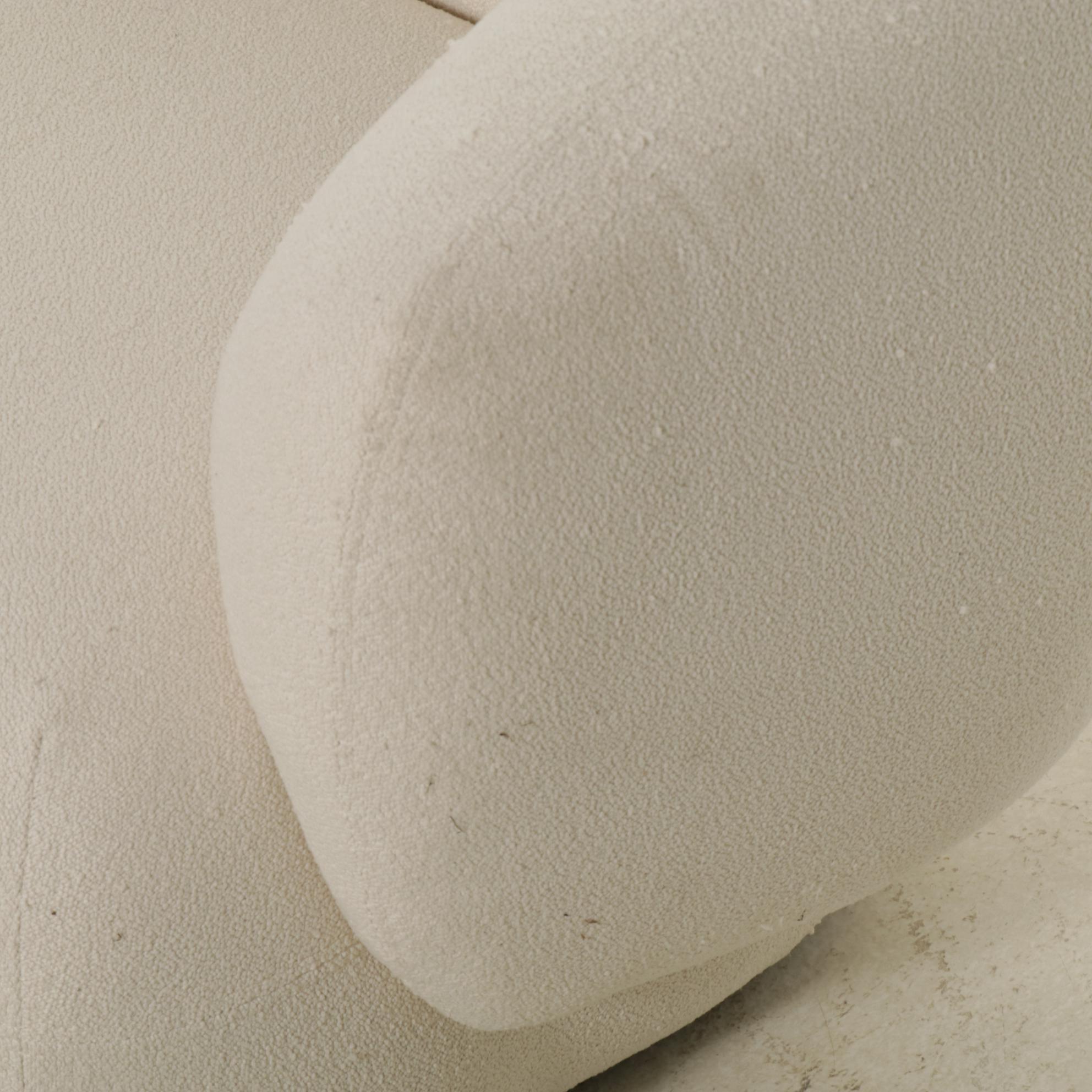 Castlery Modernist Curved Sectional Sofa and Ottoman