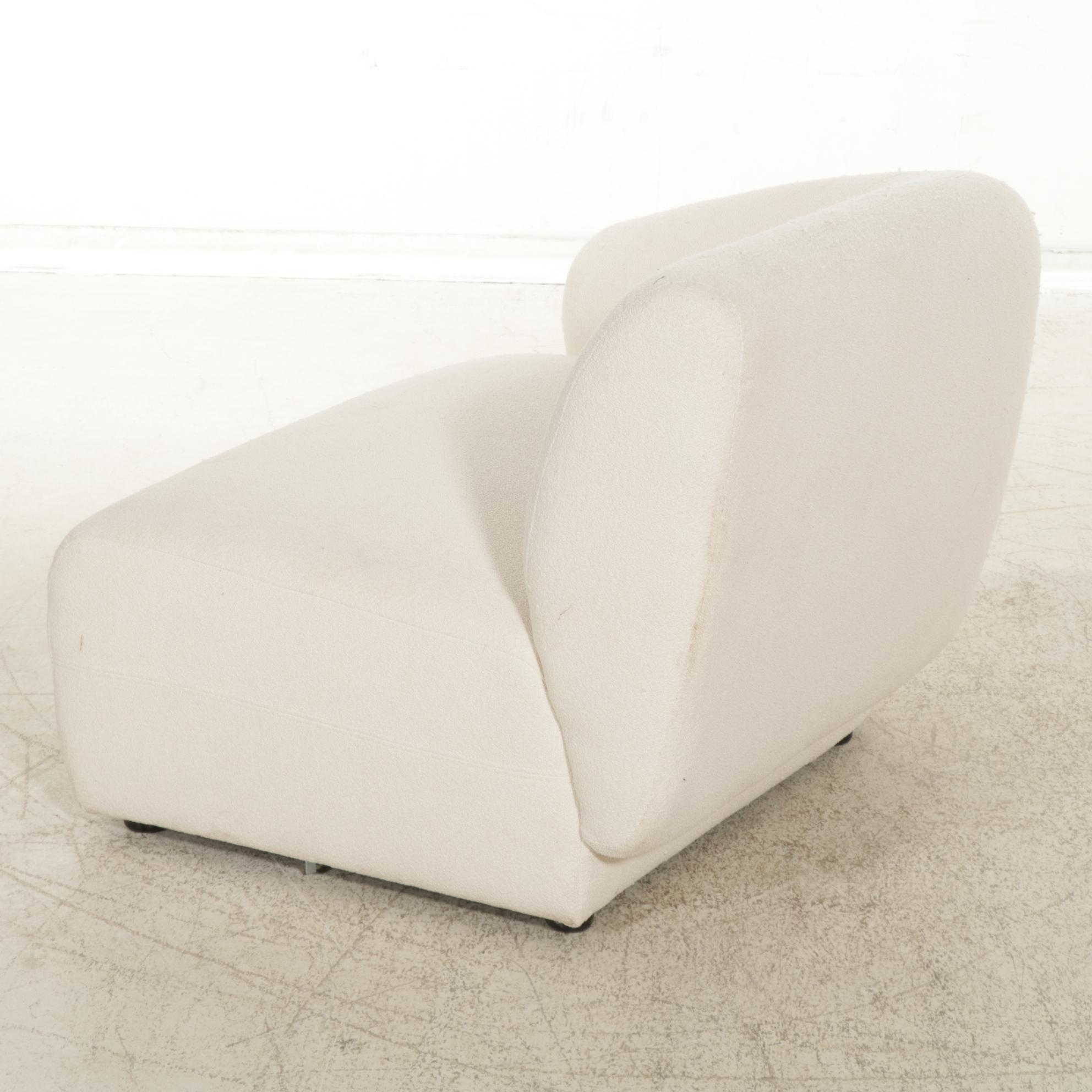 Castlery Modernist Curved Sectional Sofa and Ottoman