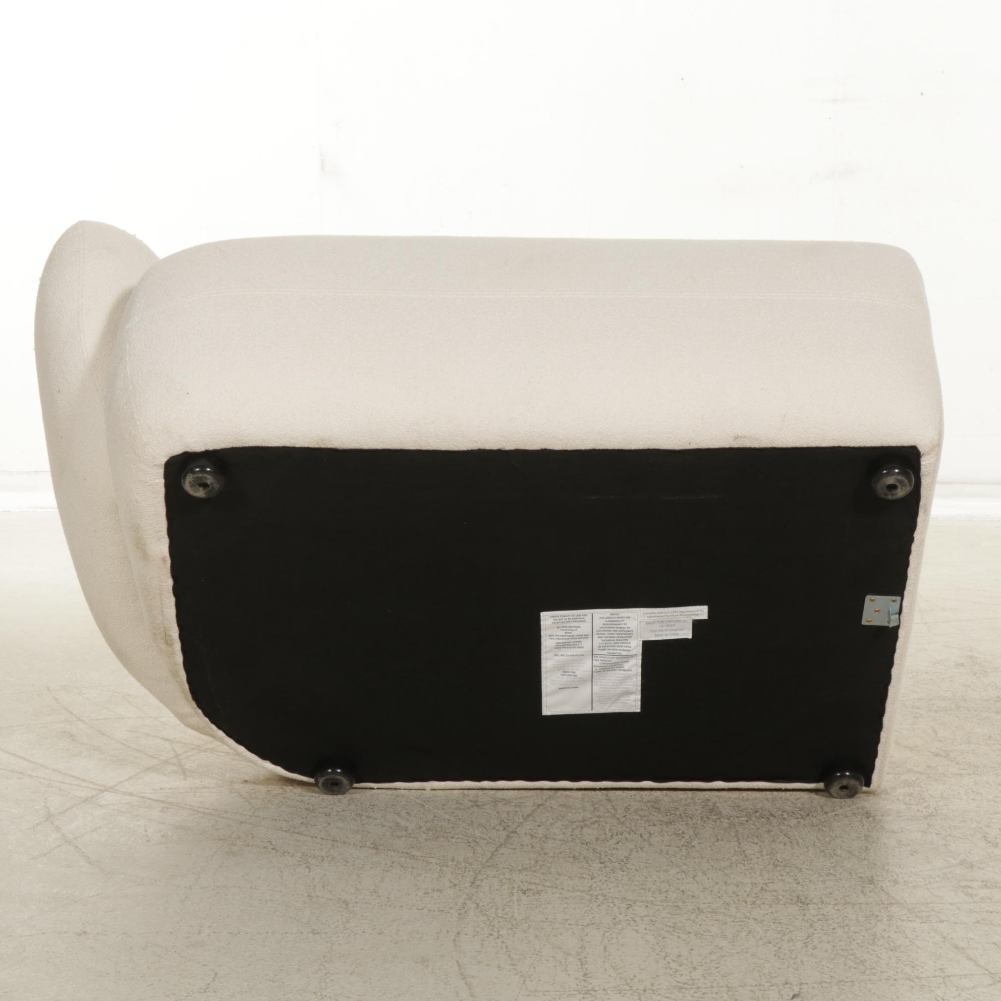 Castlery Modernist Curved Sectional Sofa and Ottoman