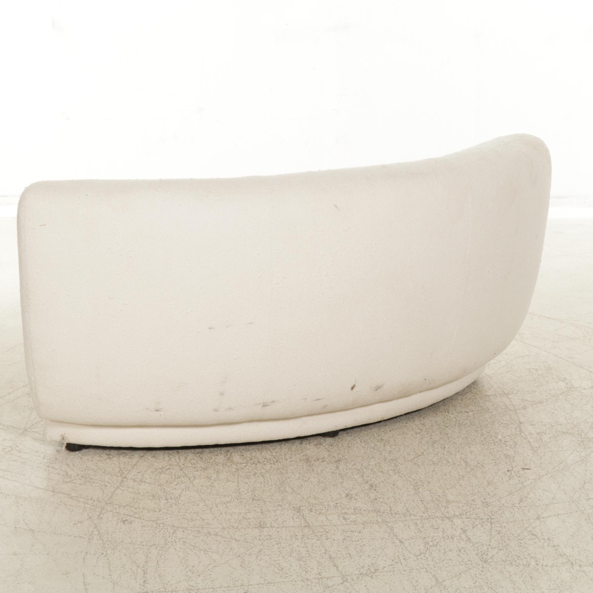 Castlery Modernist Curved Sectional Sofa and Ottoman