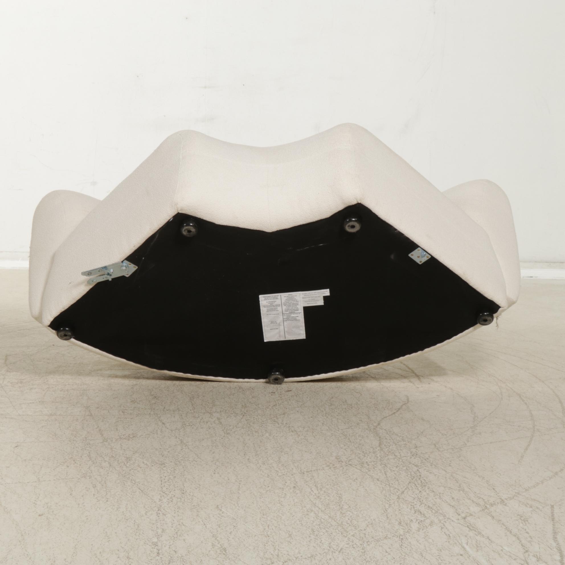 Castlery Modernist Curved Sectional Sofa and Ottoman