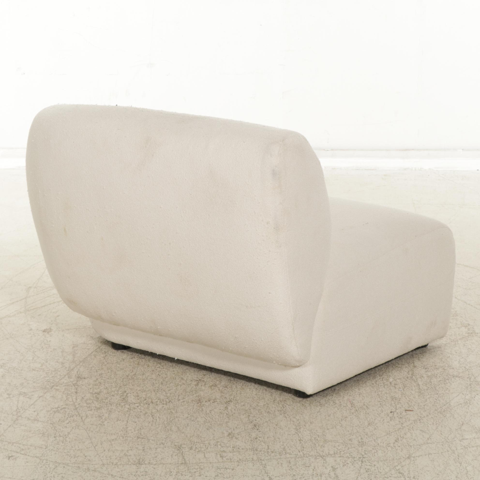 Castlery Modernist Curved Sectional Sofa and Ottoman