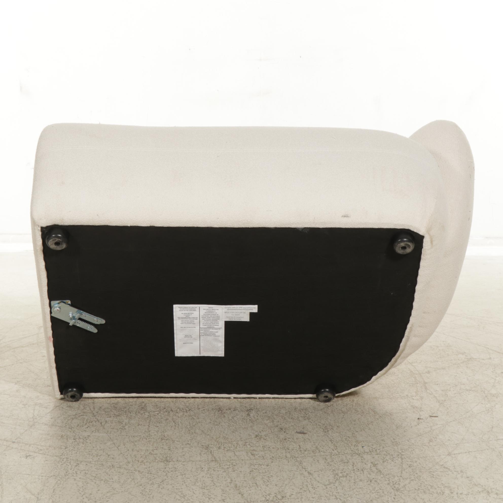 Castlery Modernist Curved Sectional Sofa and Ottoman