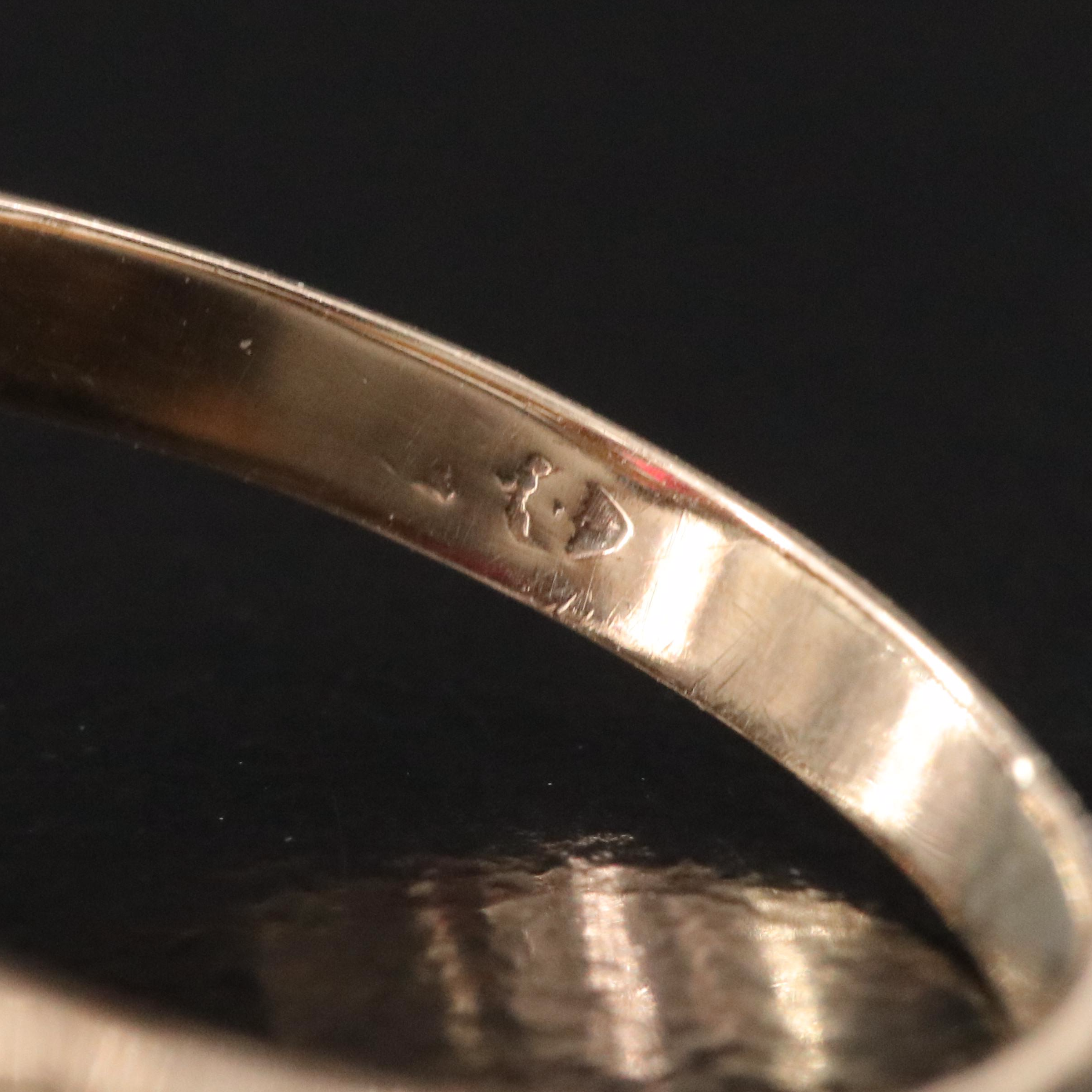 Victorian 9K Rose Gold Garnet Glass Doublet and Seed Pearl Navette Ring