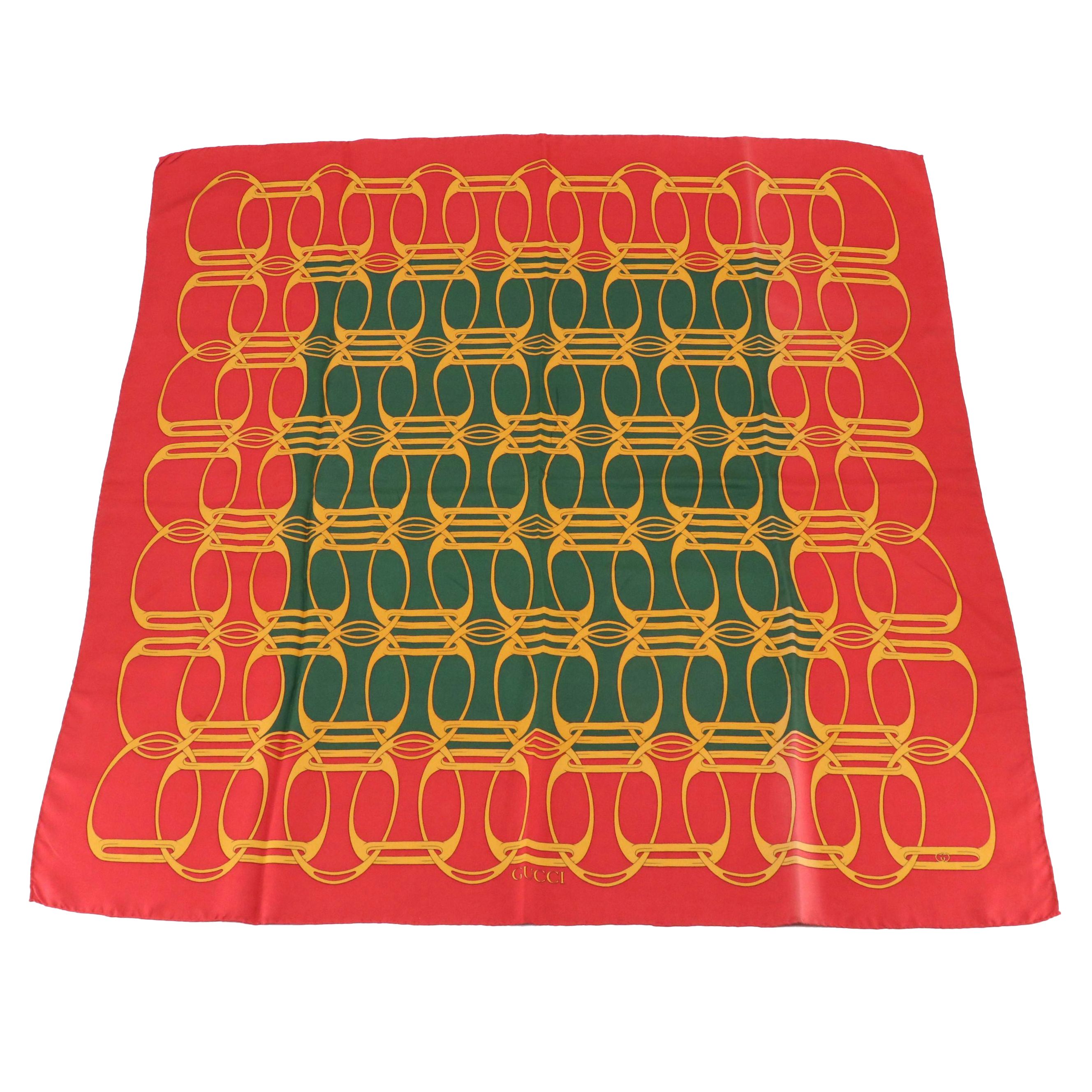 Gucci Link Printed Silk Scarf