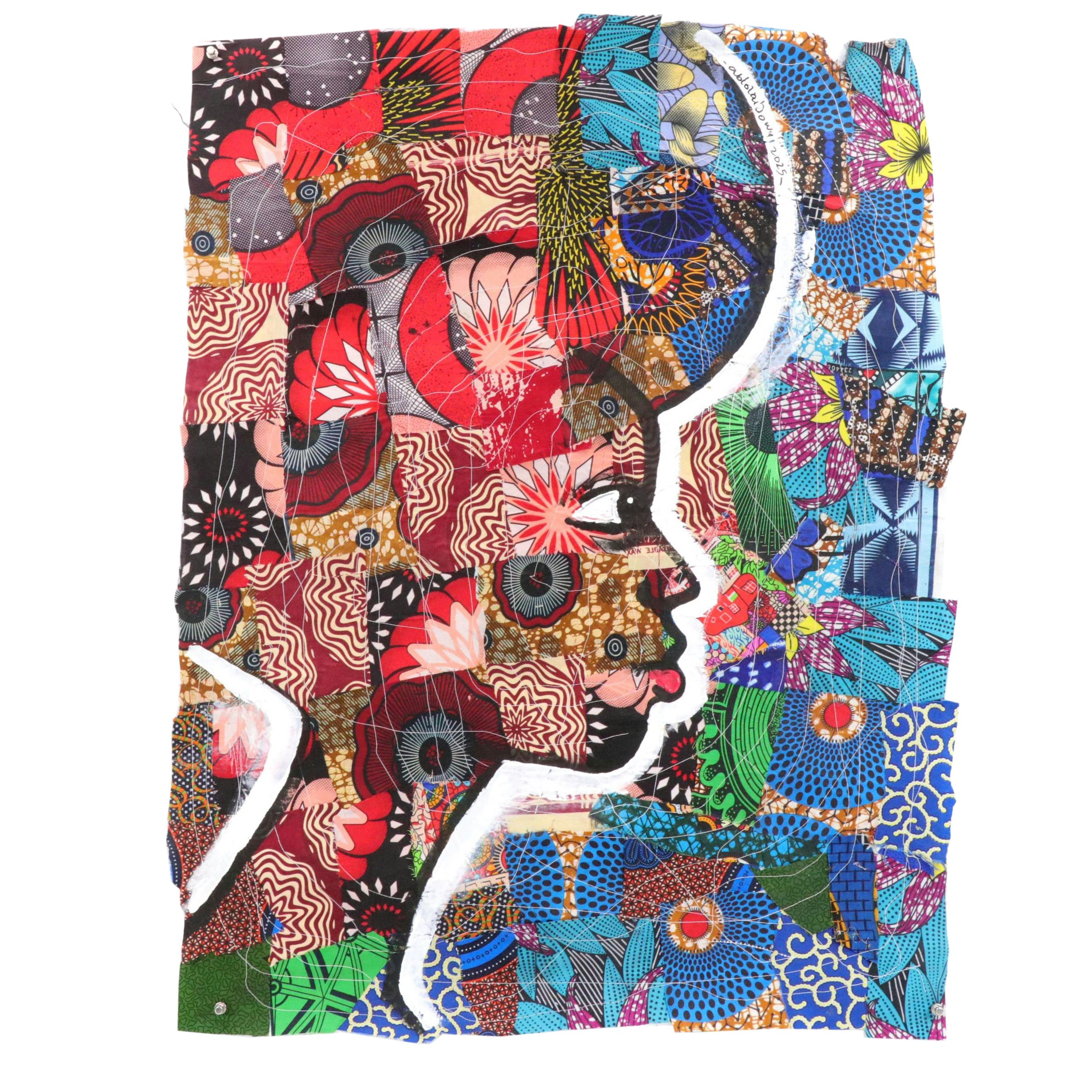 Abiola Idowu Mixed Media Painting "Bright Future," 2025