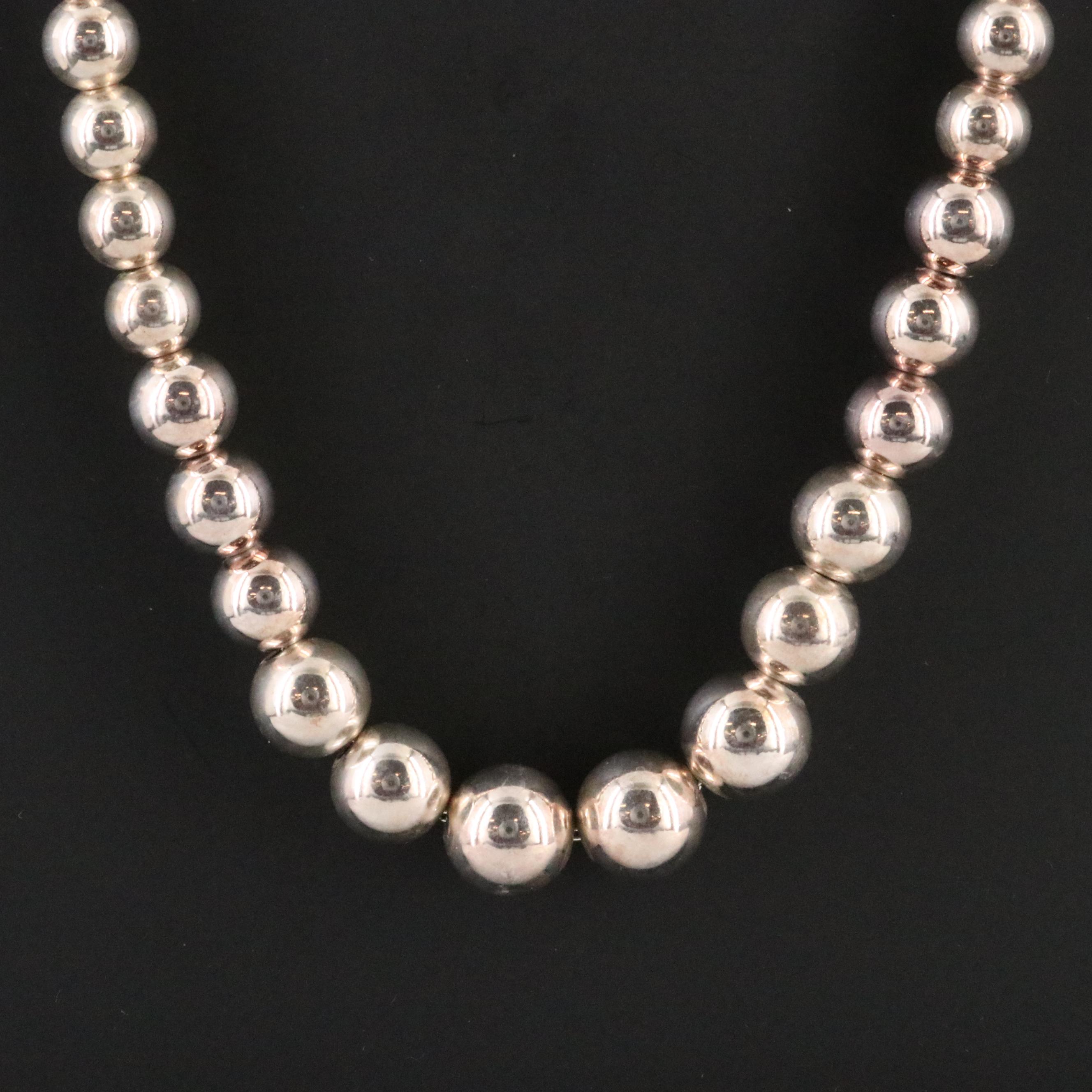 Tiffany & Co. HardWear Sterling Graduated Ball Necklace