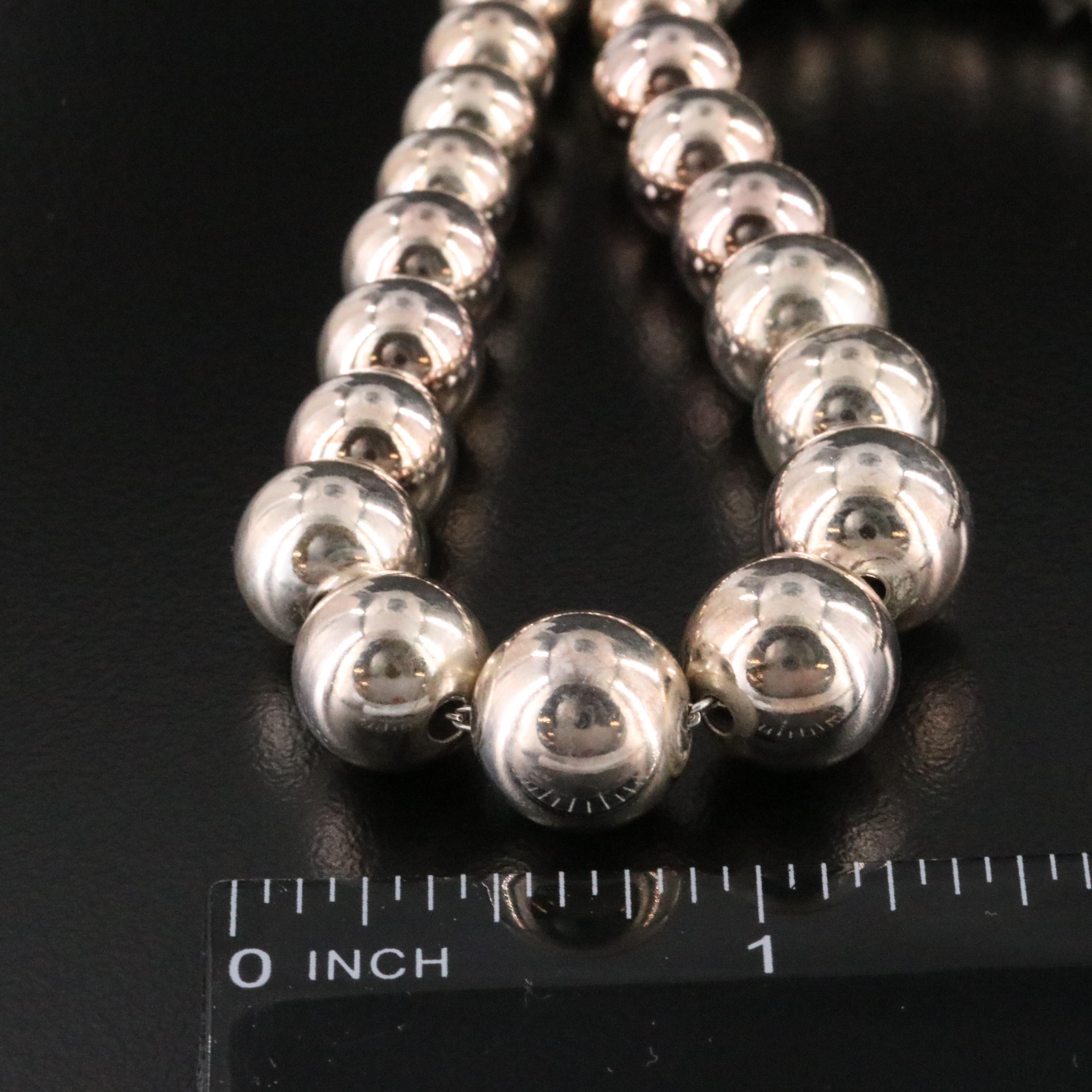 Tiffany & Co. HardWear Sterling Graduated Ball Necklace