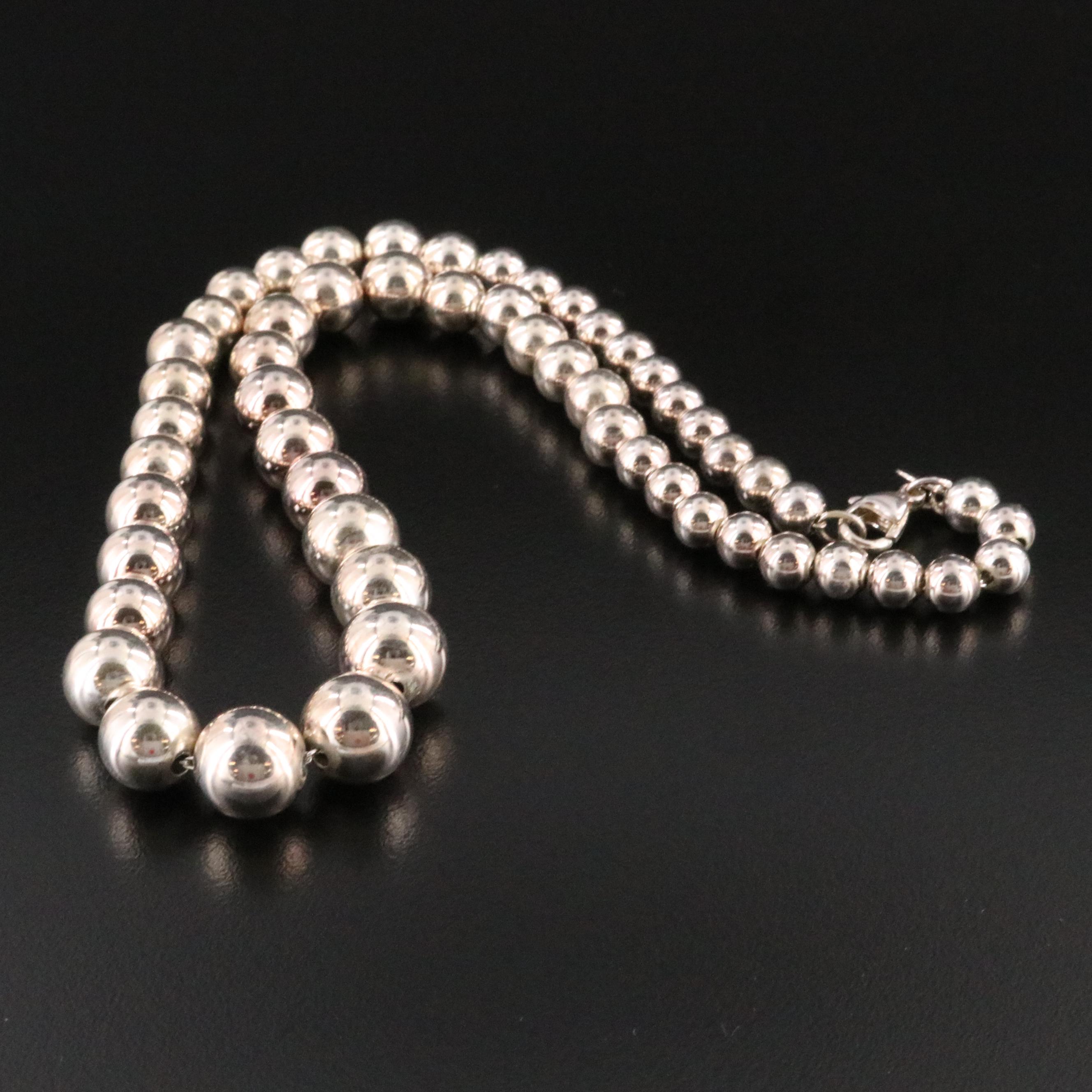 Tiffany & Co. HardWear Sterling Graduated Ball Necklace