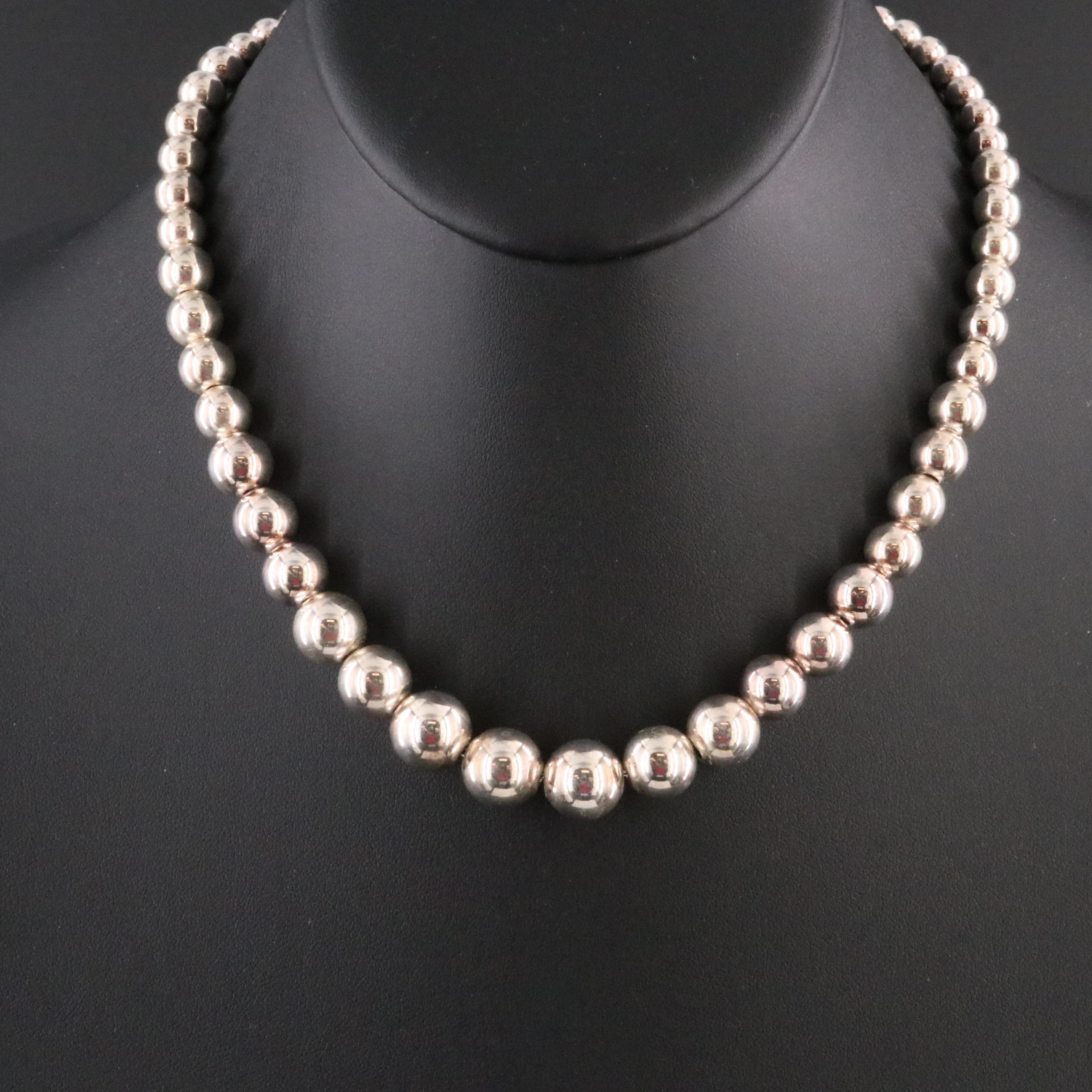 Tiffany & Co. HardWear Sterling Graduated Ball Necklace