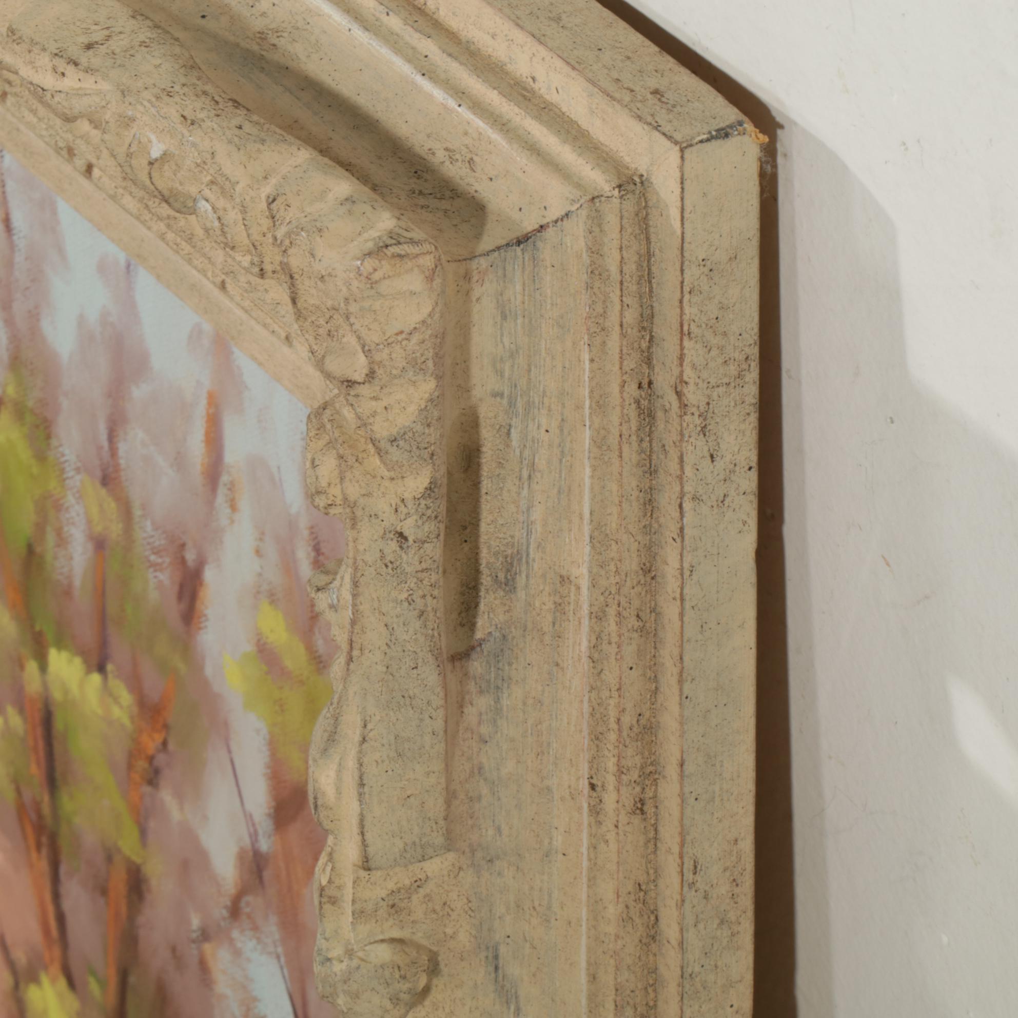 Impressionist Style Spring Landscape Oil Painting Signed Alberta Doan