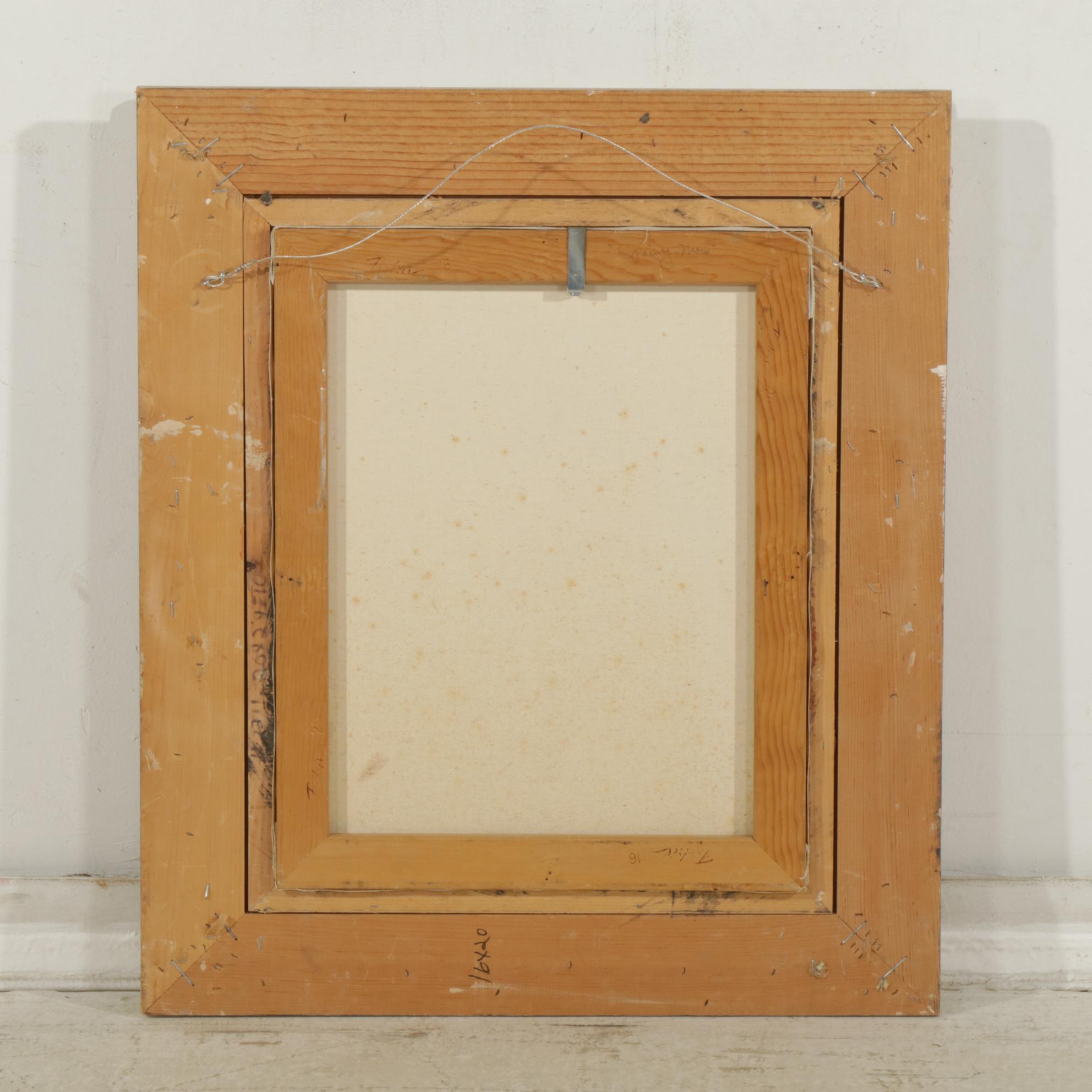 Impressionist Style Spring Landscape Oil Painting Signed Alberta Doan