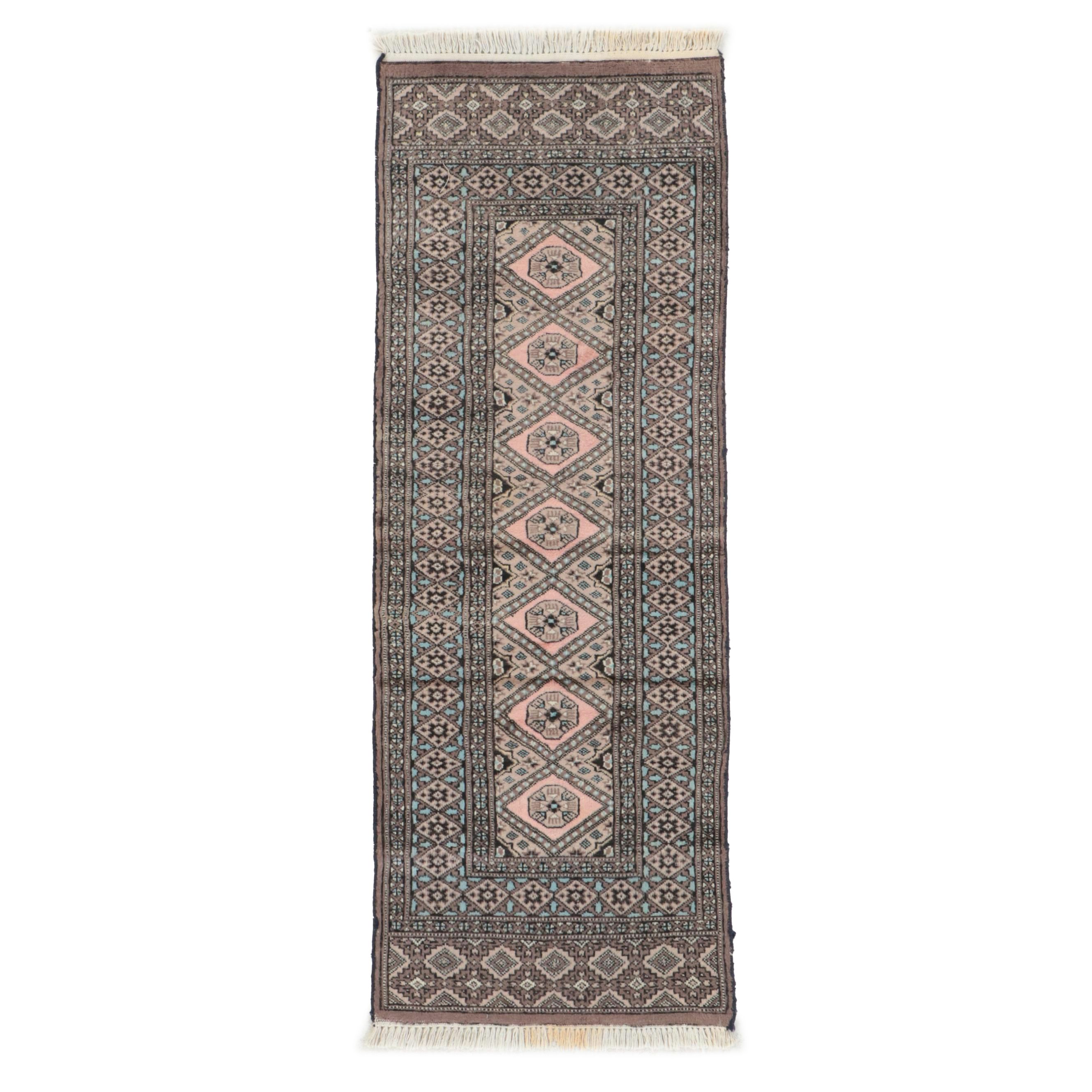 2'1 x 5'10 Hand-Knotted Pakistani Bokhara Carpet Runner