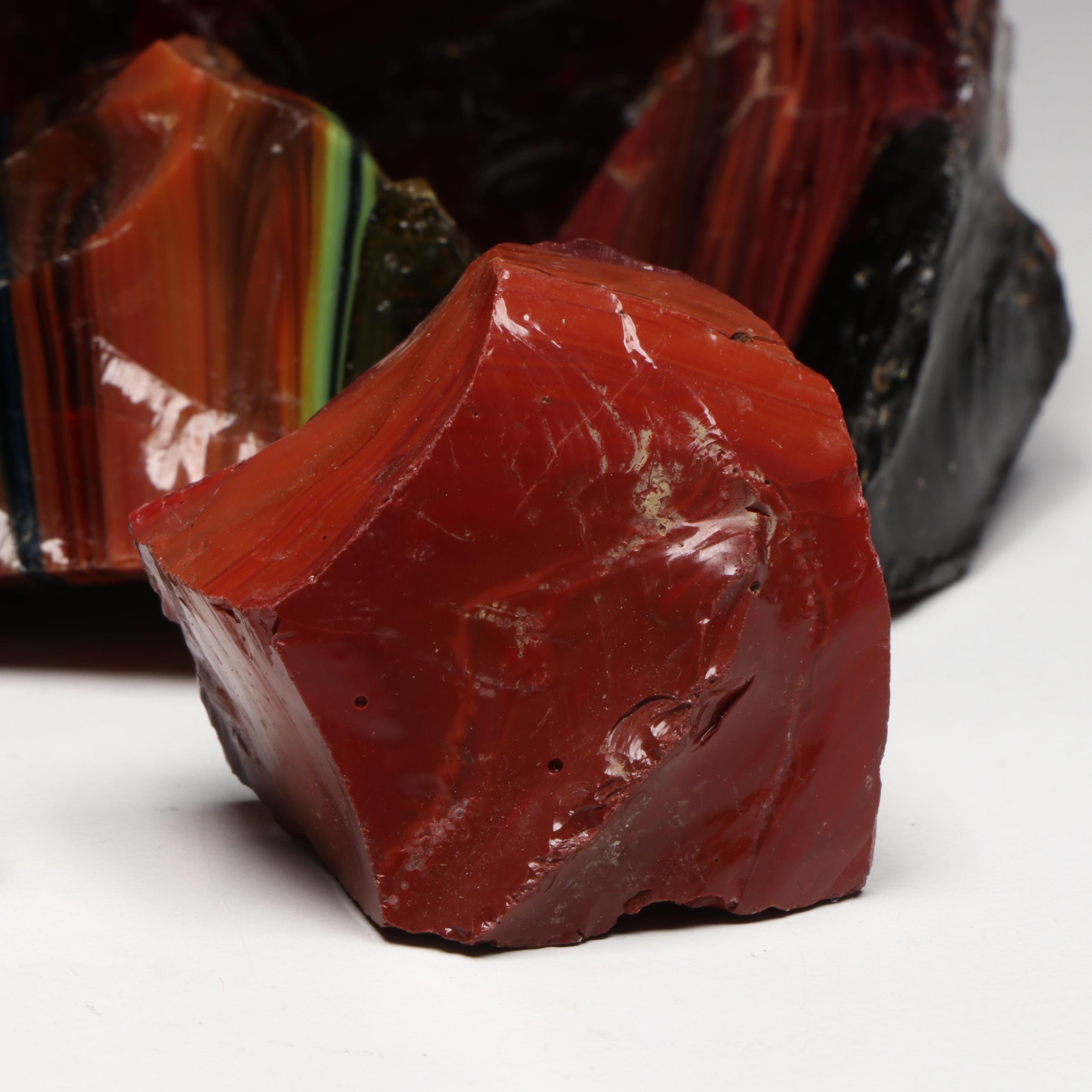 Oxblood Glass Marble Cullet