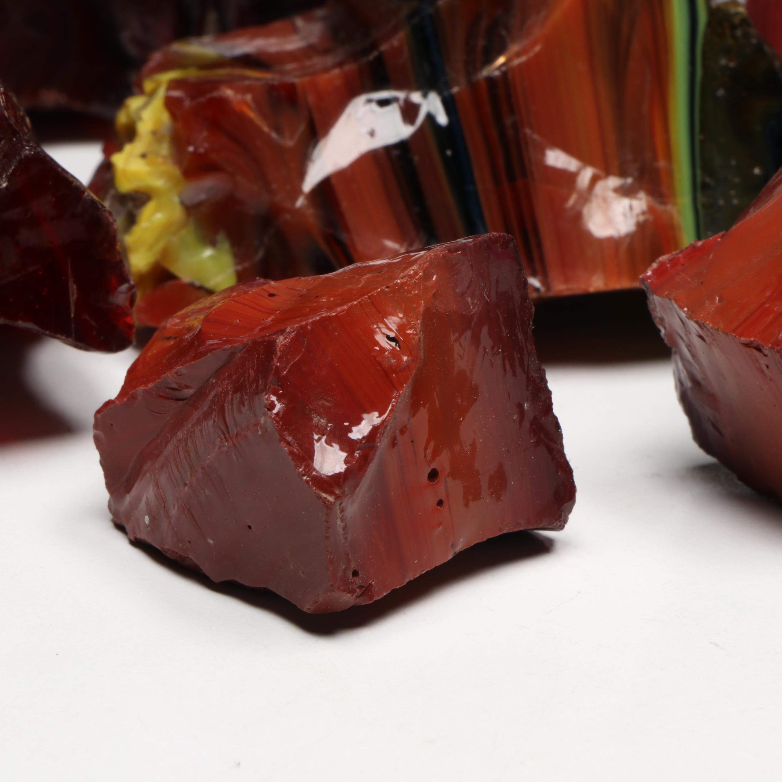 Oxblood Glass Marble Cullet