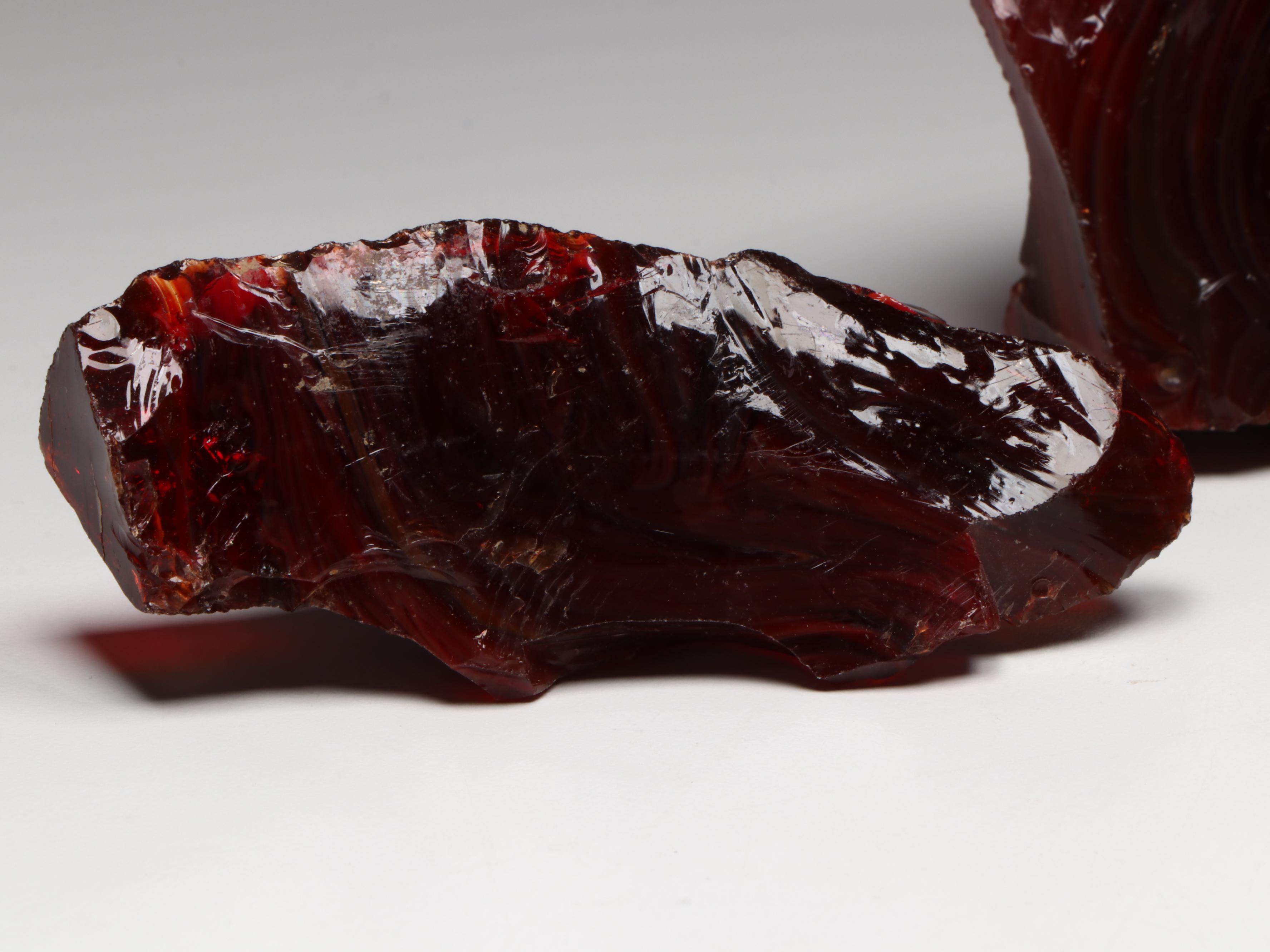 Oxblood Glass Marble Cullet