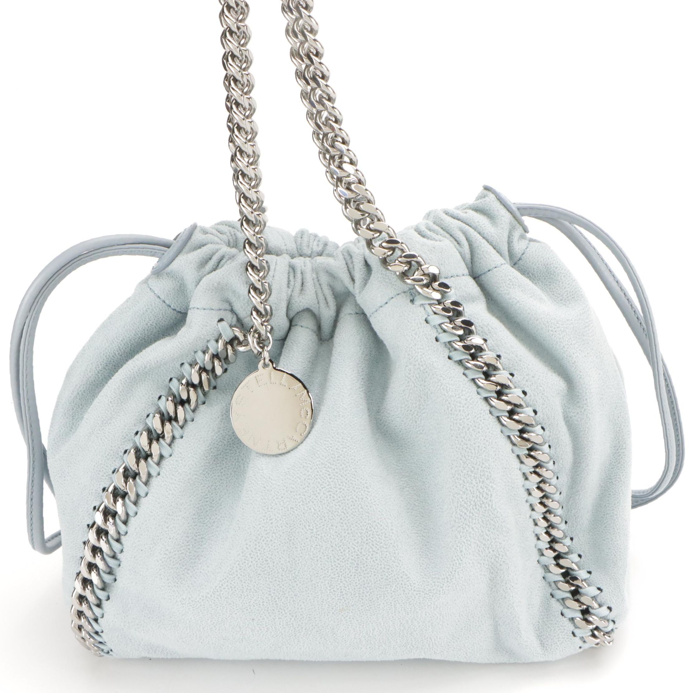 Stella McCartney Reversible Medium Drawstring Tote in Falabella Faux Suede