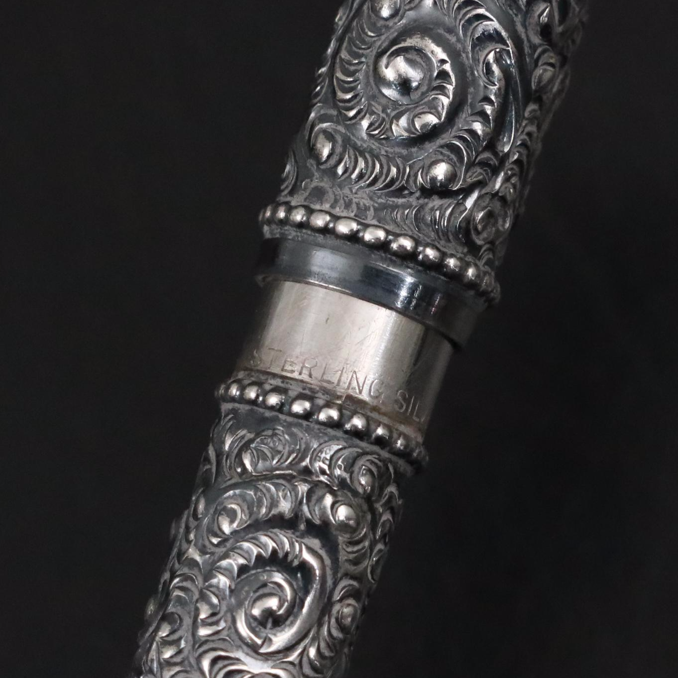 Edwardian Sterling Silver Overlay with Other Perfume Bottles and Accessories