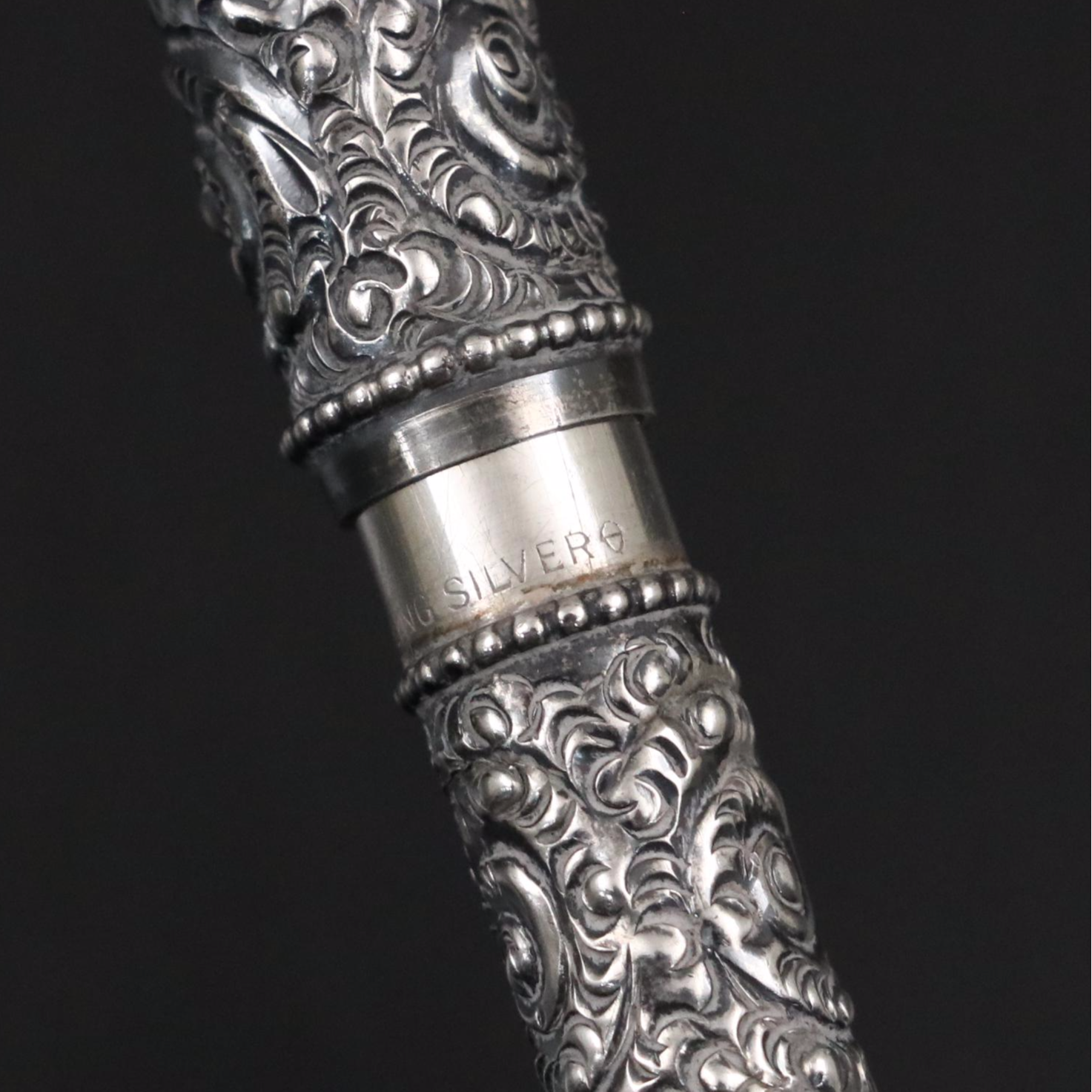 Edwardian Sterling Silver Overlay with Other Perfume Bottles and Accessories