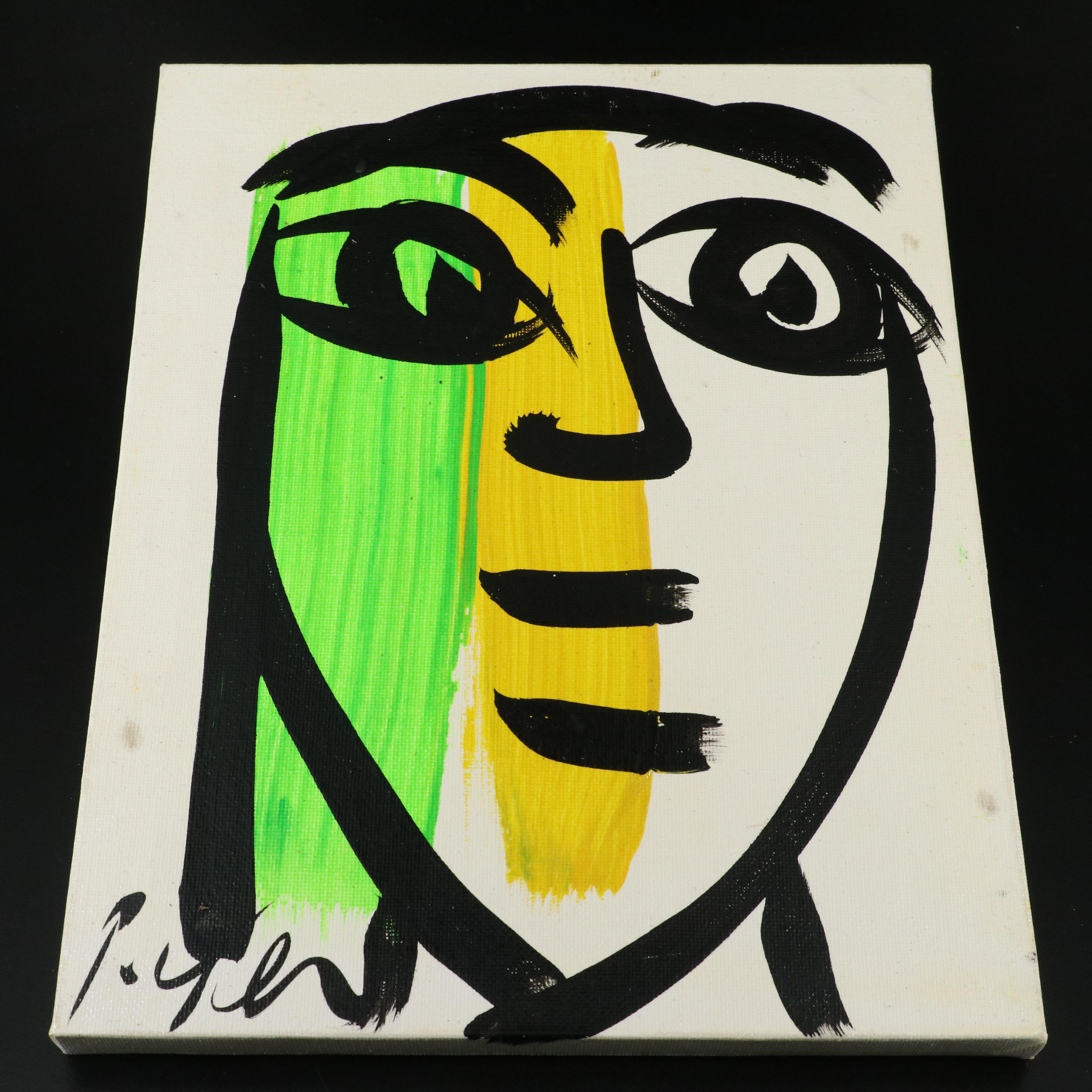 Peter Robert Keil Stylized Acrylic Portrait