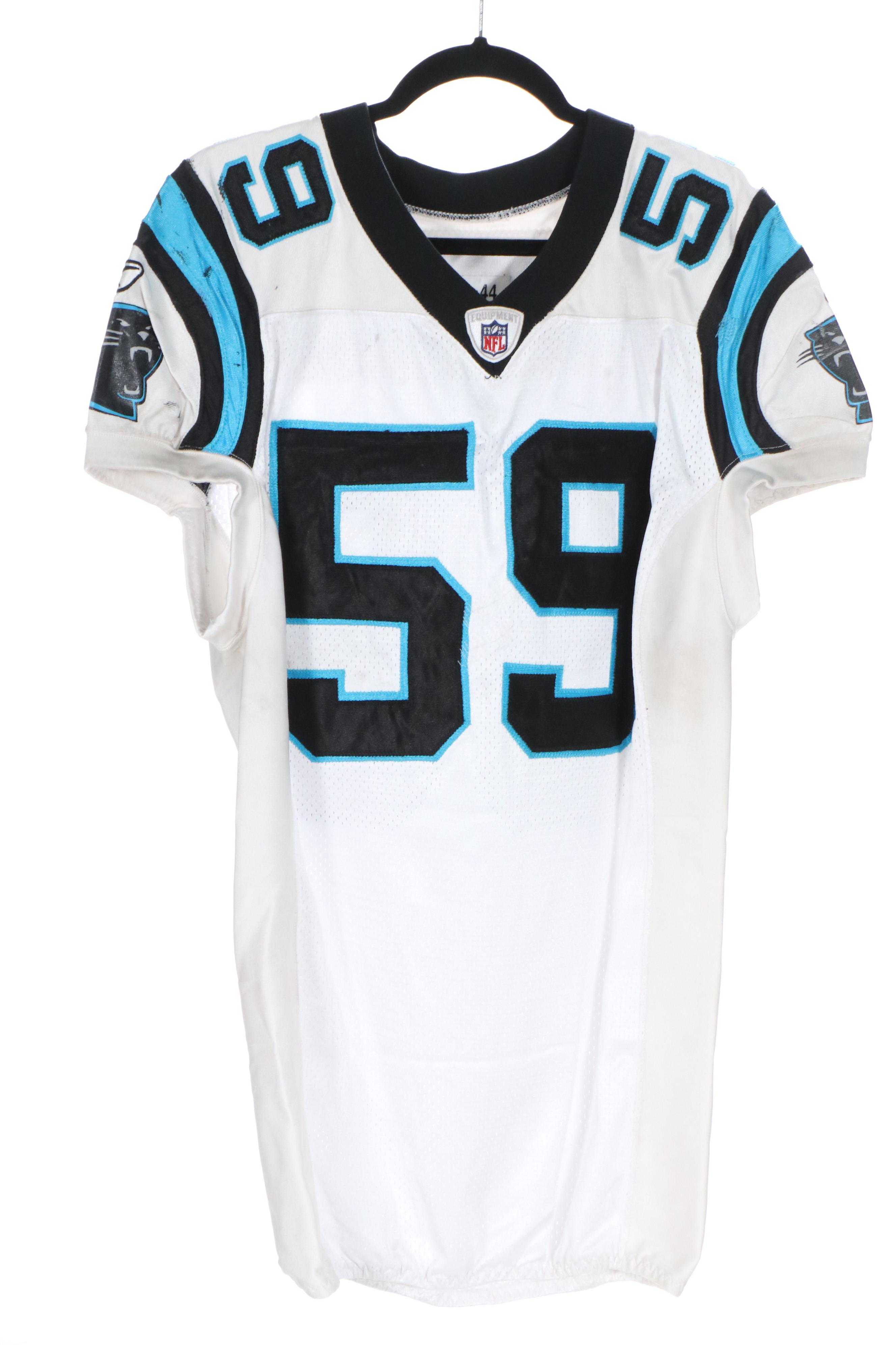 Jerome Felton with Other Game Worn and Player Issued Carolina Panthers Jerseys