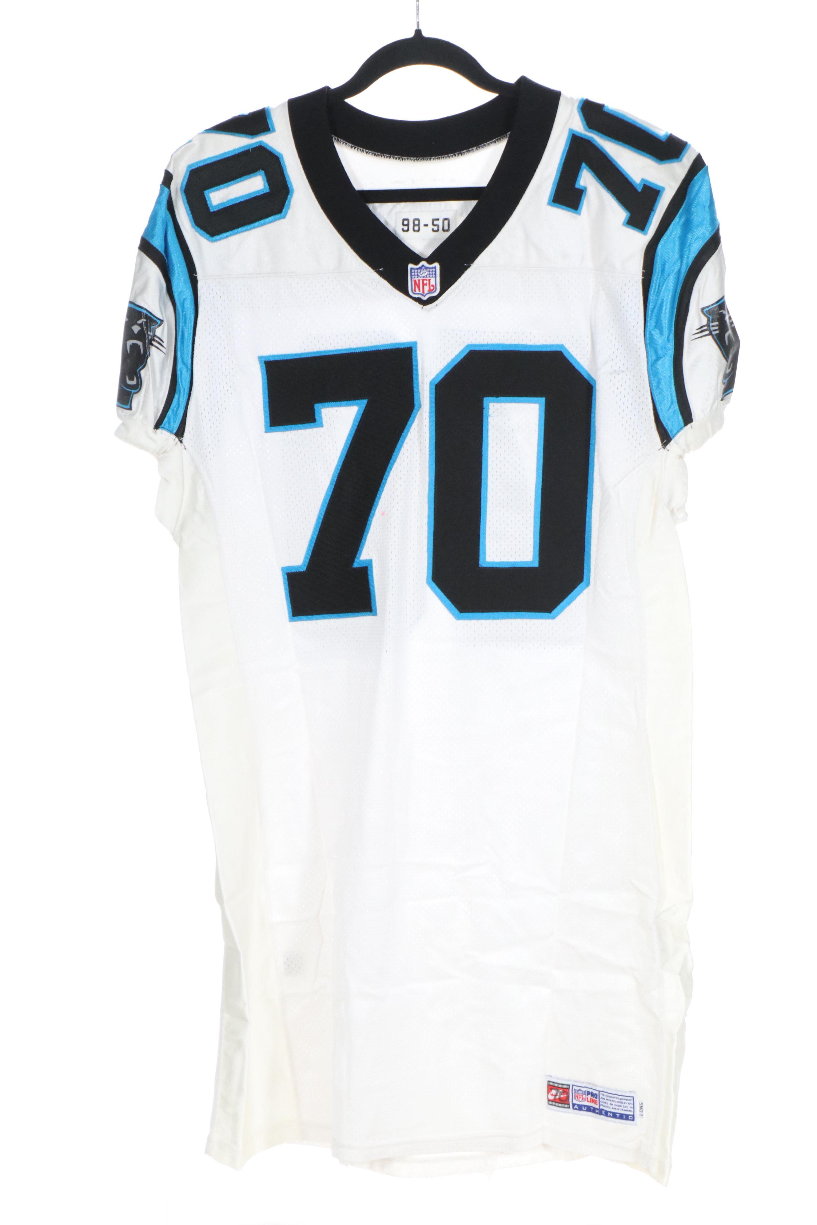 Jerome Felton with Other Game Worn and Player Issued Carolina Panthers Jerseys