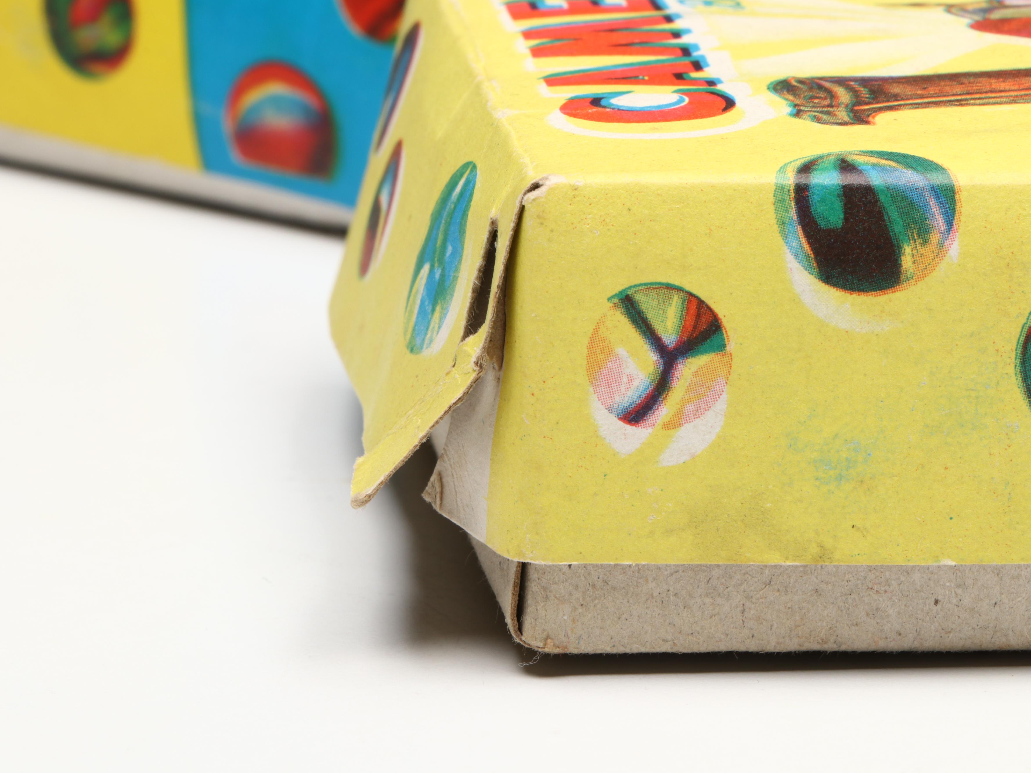 Camel Multicolor Cat's Eye Glass Marbles in Original Boxes