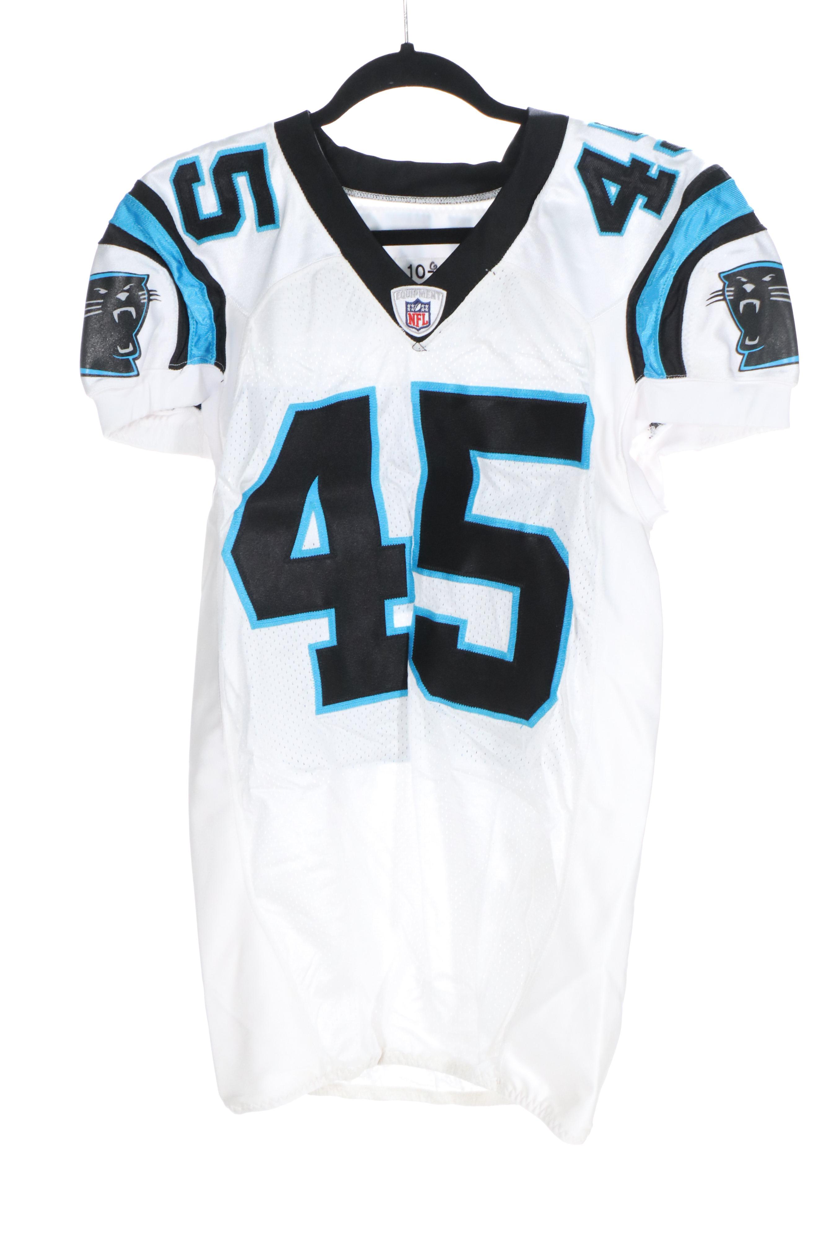 Jerome Felton with Other Game Worn and Player Issued Carolina Panthers Jerseys