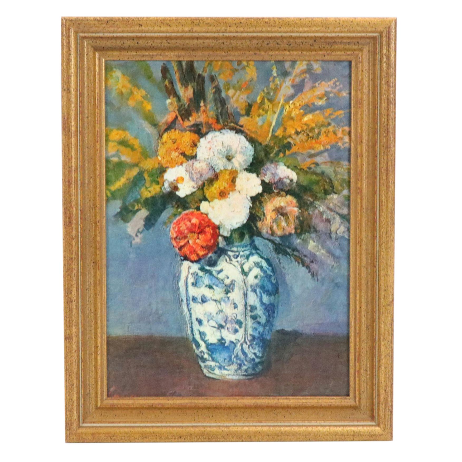 Offset Lithograph After Paul Cézanne "Dahlias"