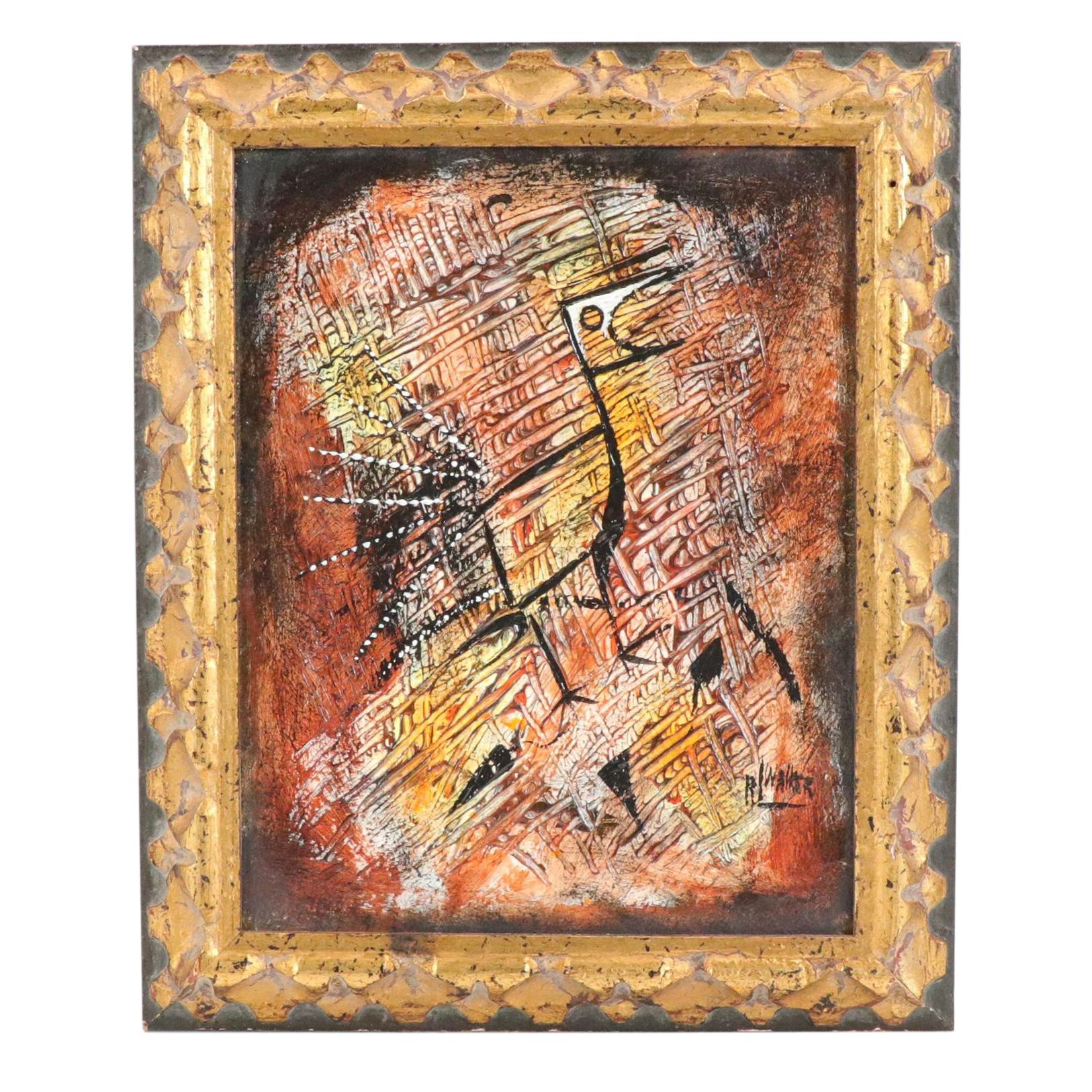 R. L. Walker Abstract Oil Painting