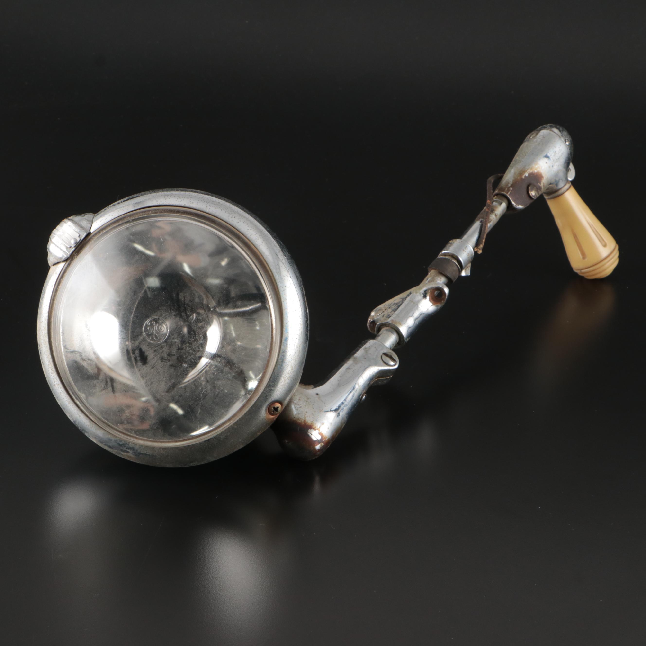 Mid-Century Unity Hand-Operated Automotive Spotlight