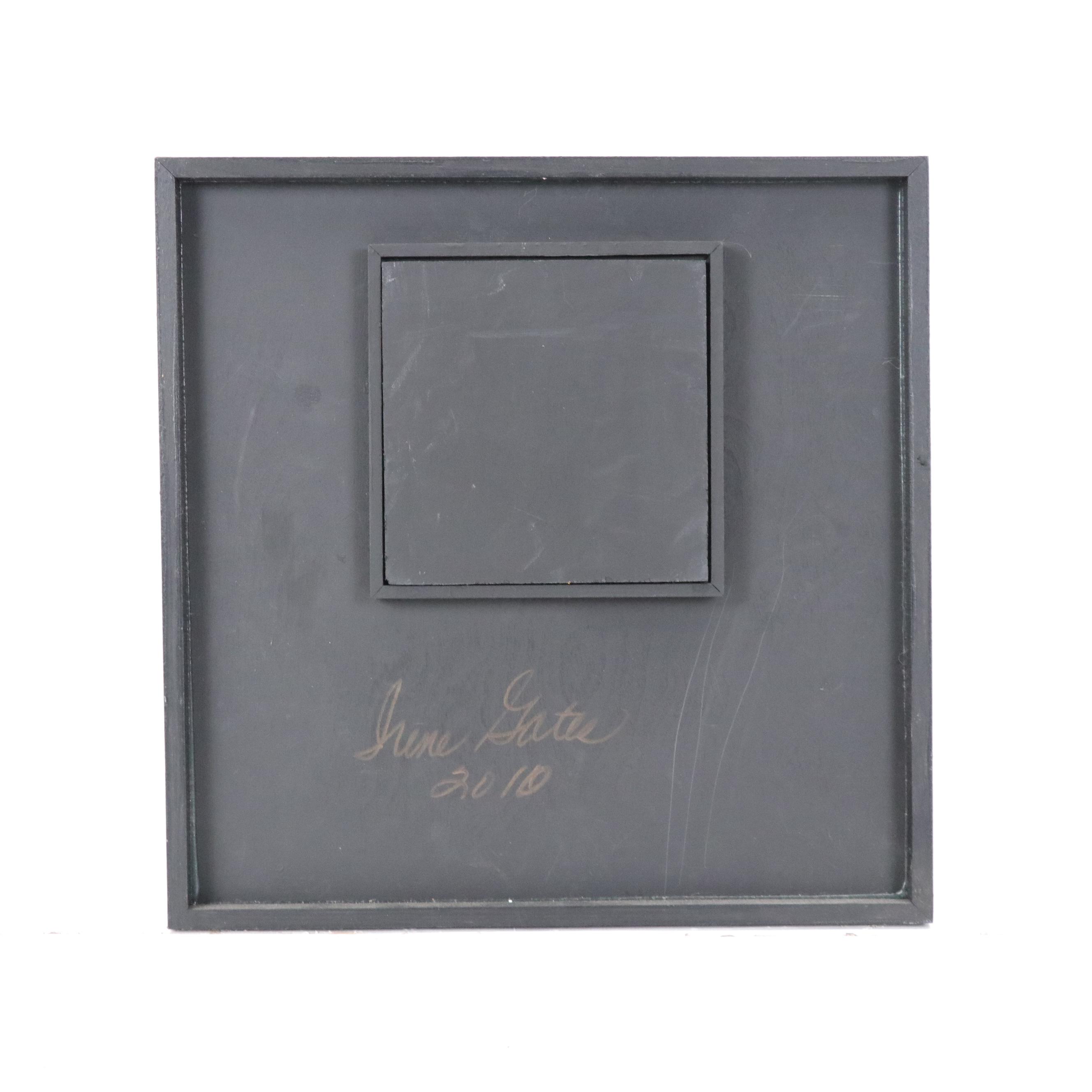 Irene Gates Folk Dimensional Figural Collage, 21st Century